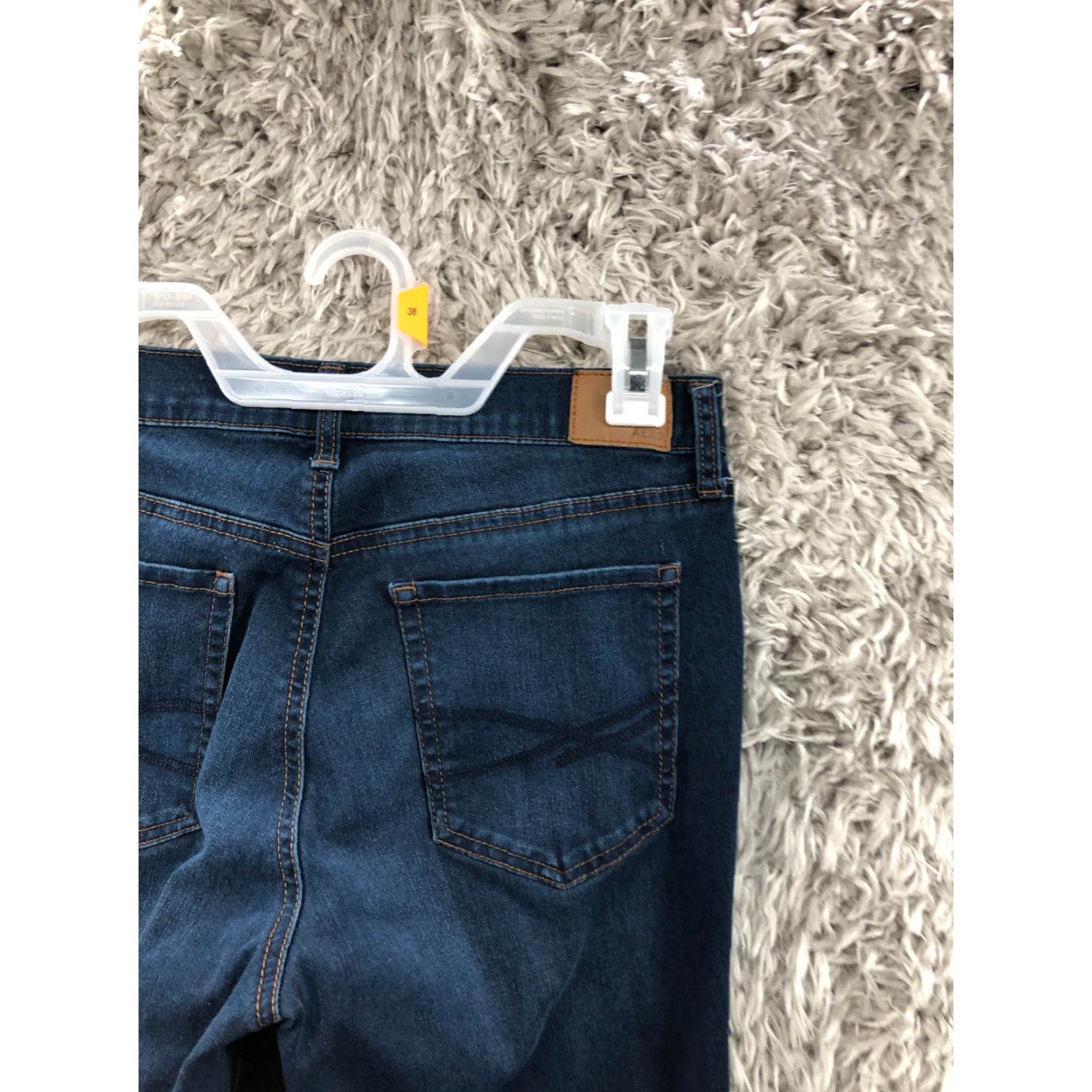 Vintage Aéropostale High Rise Skinny Jeans Women 8 Dark Wash Blue Denim Size 30" / US 8 / IT 44 - 6 Thumbnail