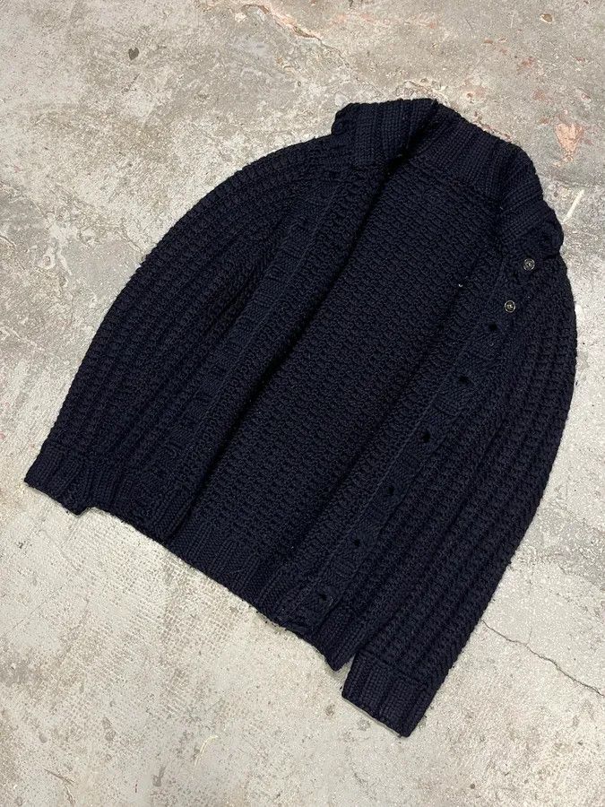 Dolce & Gabbana FW2010 Dolce & Gabbana Wool Buttoned Navy Cardigan Size US L / EU 52-54 / 3 - 5 Thumbnail