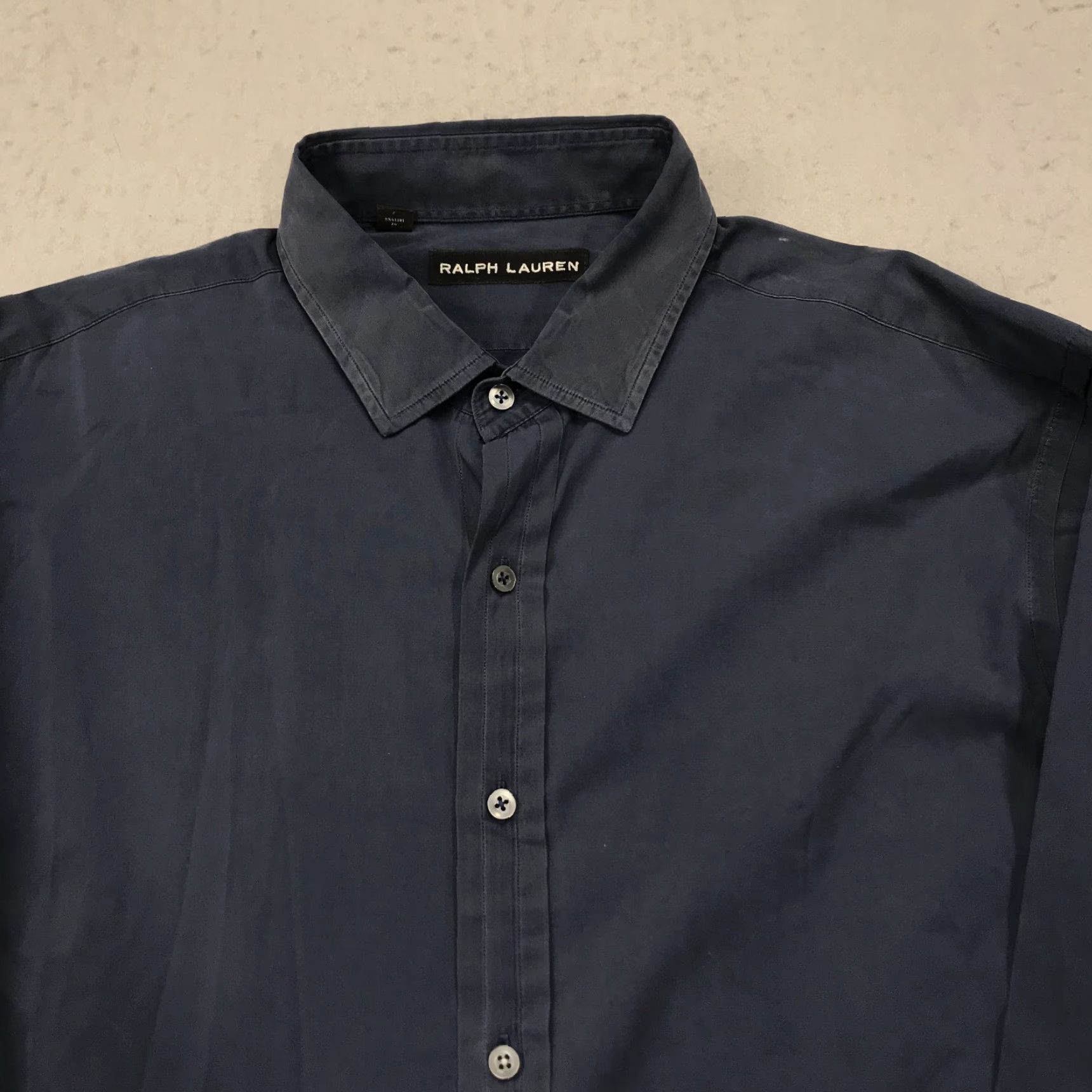 Ralph Lauren Ralph Lauren Black Label Shirt Mens XL Blue 100% Cotton Casual Designer Classic Men Button-Up Navy Blue Cotton Shirt Size US XL / EU 56 / 4 - 2 Thumbnail