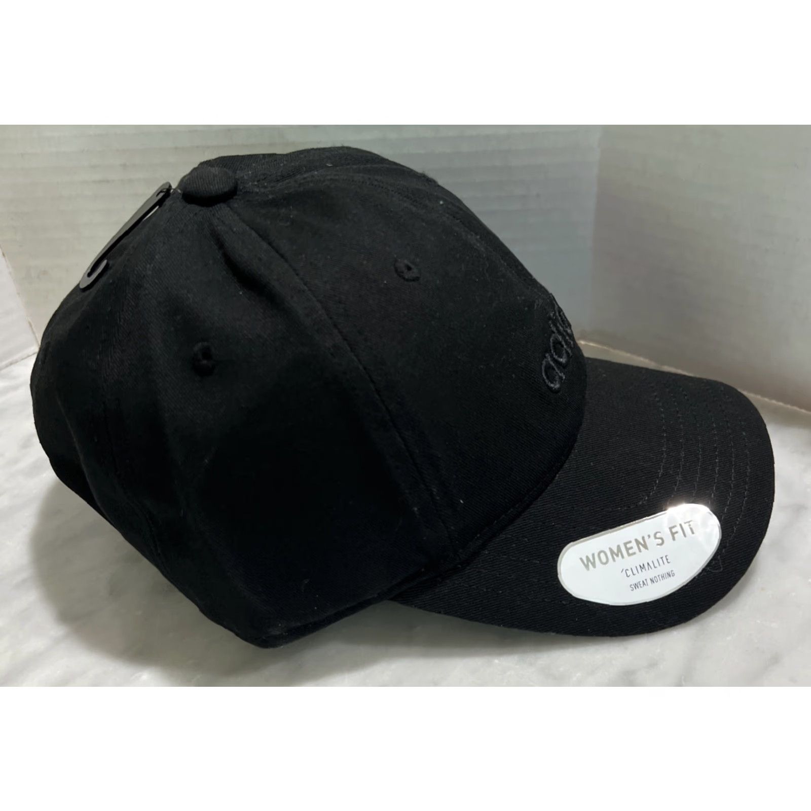 Adidas Adidas Contender Hat Women’s Fit Adjustable Black Climalite Golf Pickleball NWT Size ONE SIZE - 4 Thumbnail