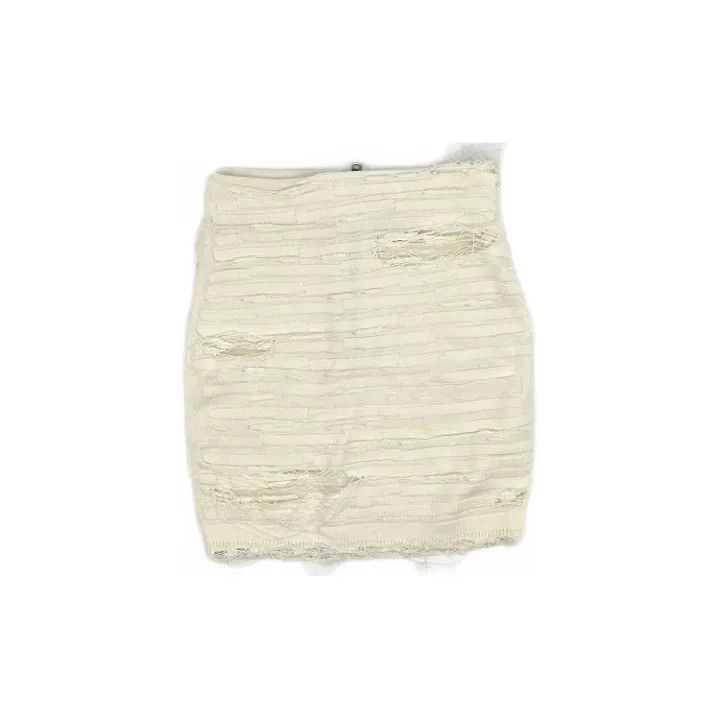 Balmain Casual Distressed Bodycon Skirt 0079