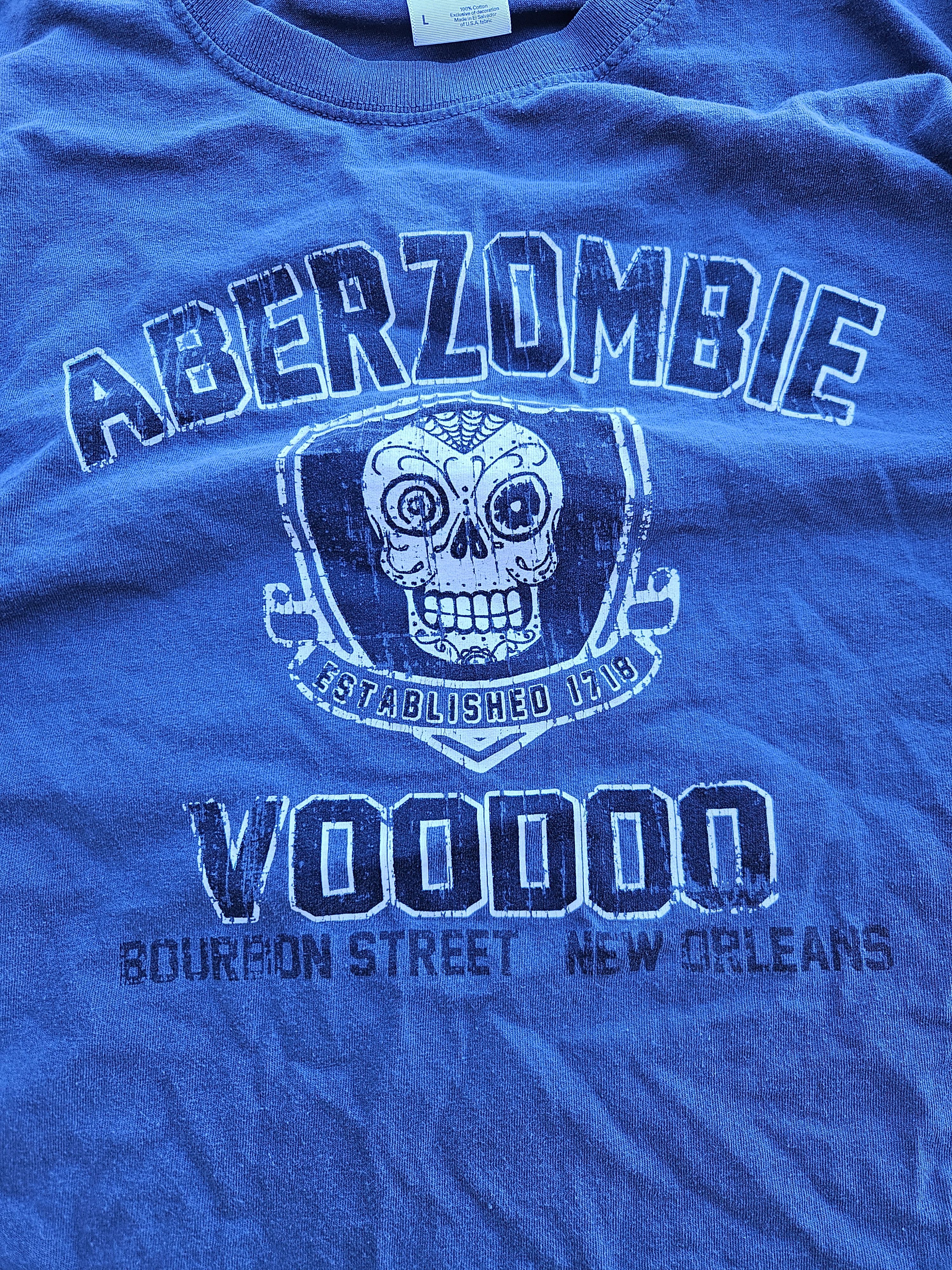 Fruit Of The Loom Aberzombie Voodoo Bourbon Street New Orleans Vintage Tee Size US L / EU 52-54 / 3 - 2 Thumbnail
