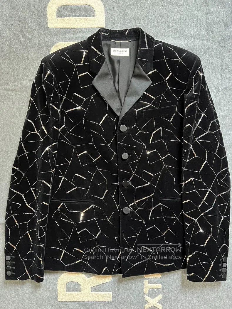 Saint Laurent Paris Saint Laurent Paris Laser Velvet Suit Size US M / EU 48-50 / 2 - 1 Thumbnail