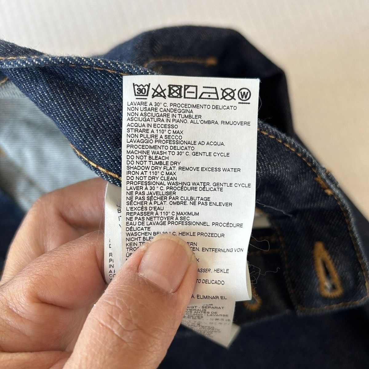 Maison Margiela Maison Margiela Women’s Straight Leg Jeans Dark Wash 28 Size 28" / US 6 / IT 42 - 4 Thumbnail