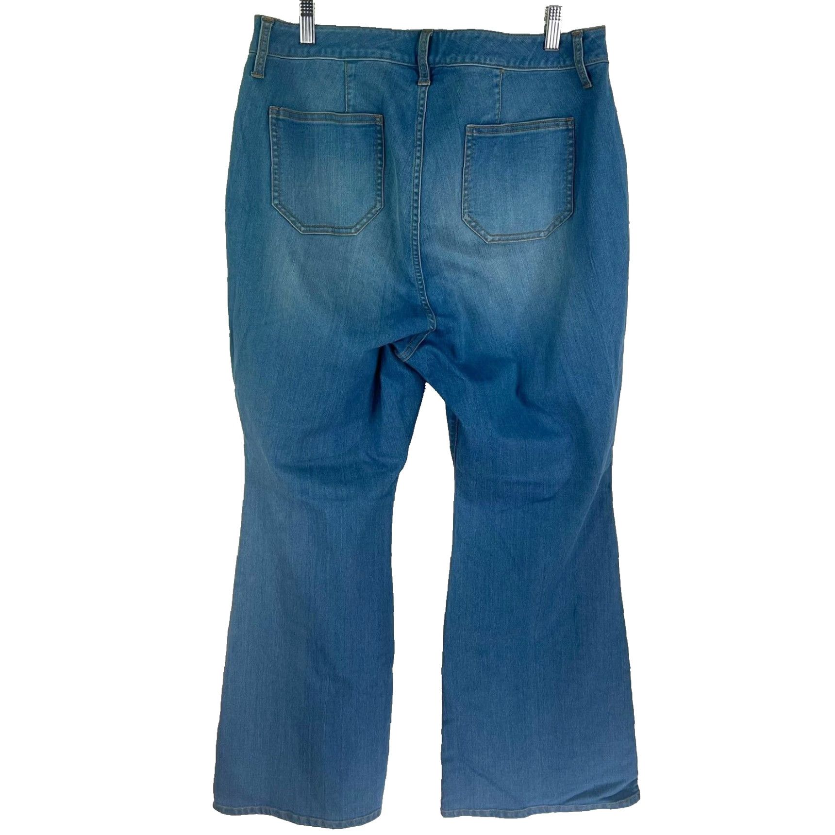 Torrid Torrid Flare Leg Denim Jeans Plus Size 18 High Rise Blue 36W 34L Womens Size 40" / US 18 - 7 Thumbnail
