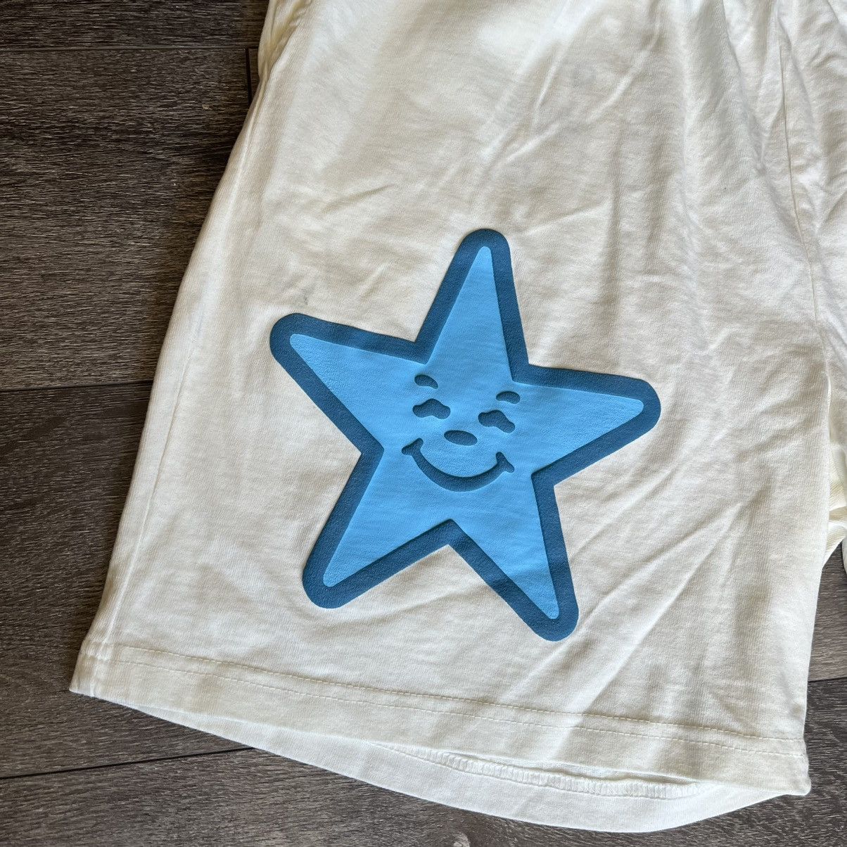 Asspizza Asspizza 2023 Puff Print Star Logo Shorts White Blue Size XL Size US 36 / EU 52 - 3 Thumbnail