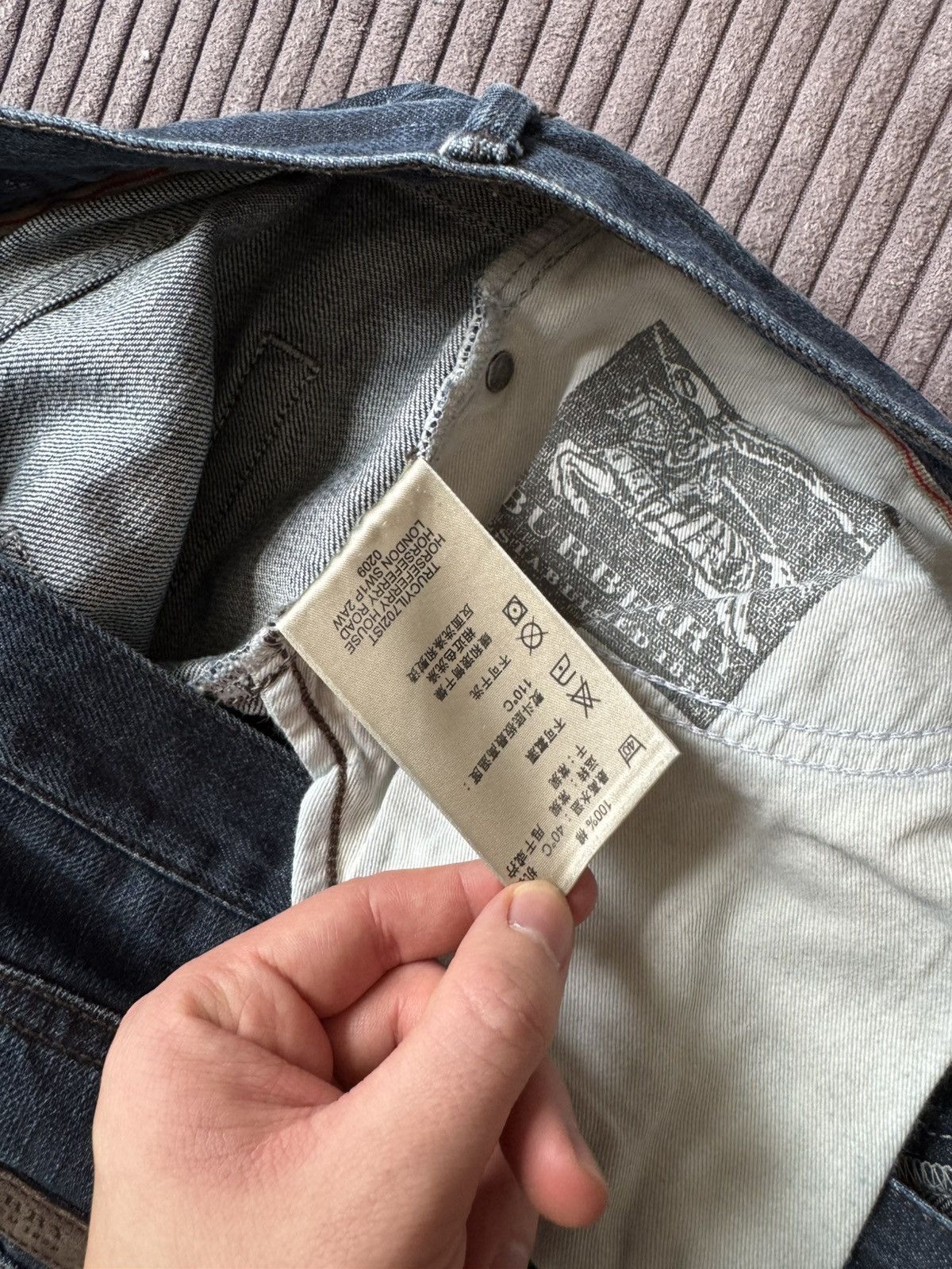Burberry BURBERRY SWAINE Tapered Leg DENIM JEANS Pants 33x32 Blue Size US 33 - 14 Thumbnail
