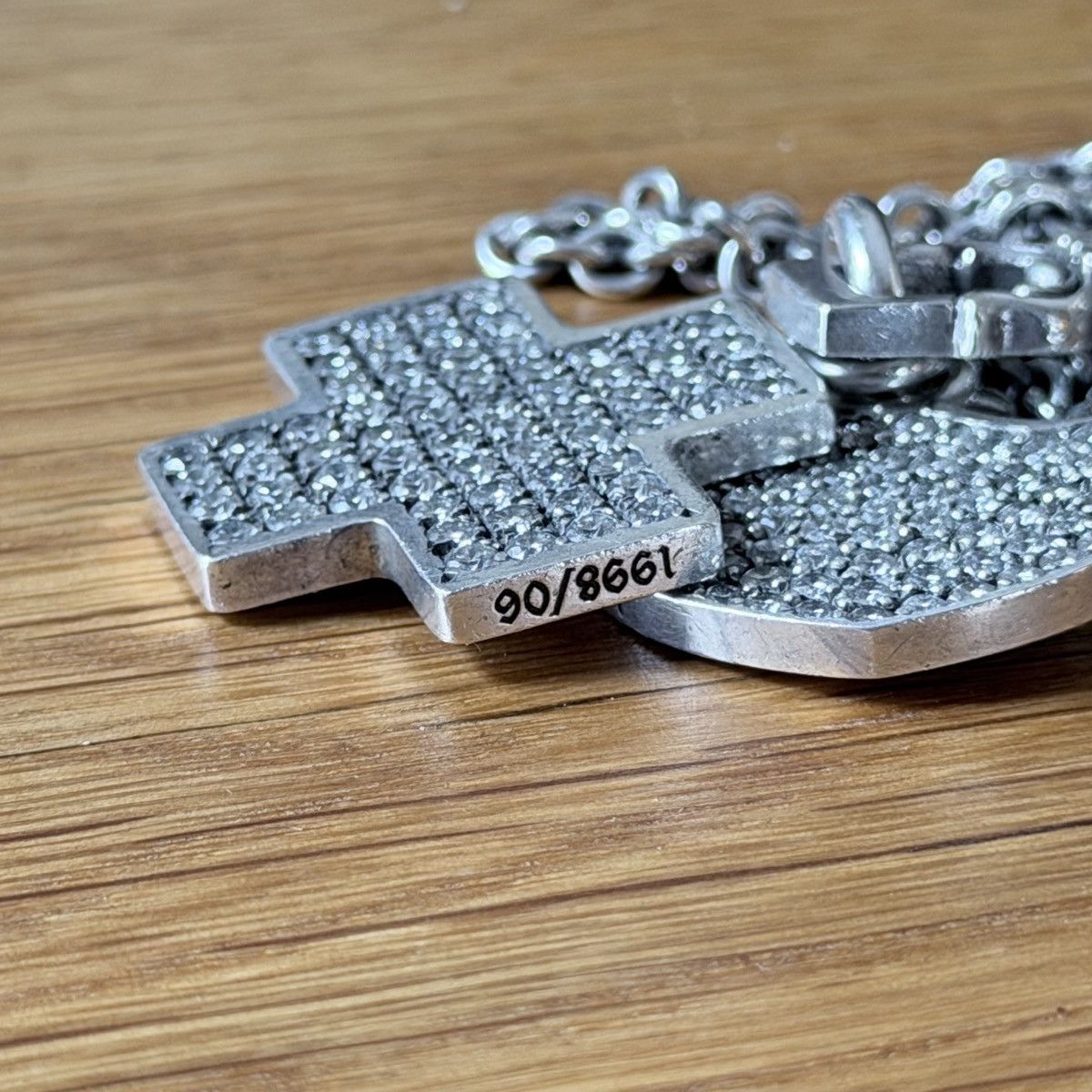 Chrome Hearts Chrome Hearts Three Trinkets Pavé Diamond Pendant & 24”chain Size ONE SIZE - 2 Thumbnail
