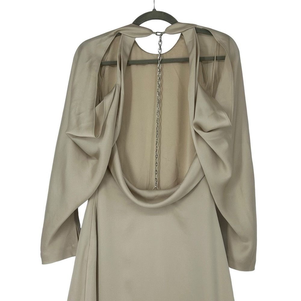 Jonathan Simkhai SIMKHAI CAITYLYN DRAPED OFF SHOULDER GOWN IN CHAMPAGNE WORN Size XS / US 0-2 / IT 36-38 - 5 Thumbnail