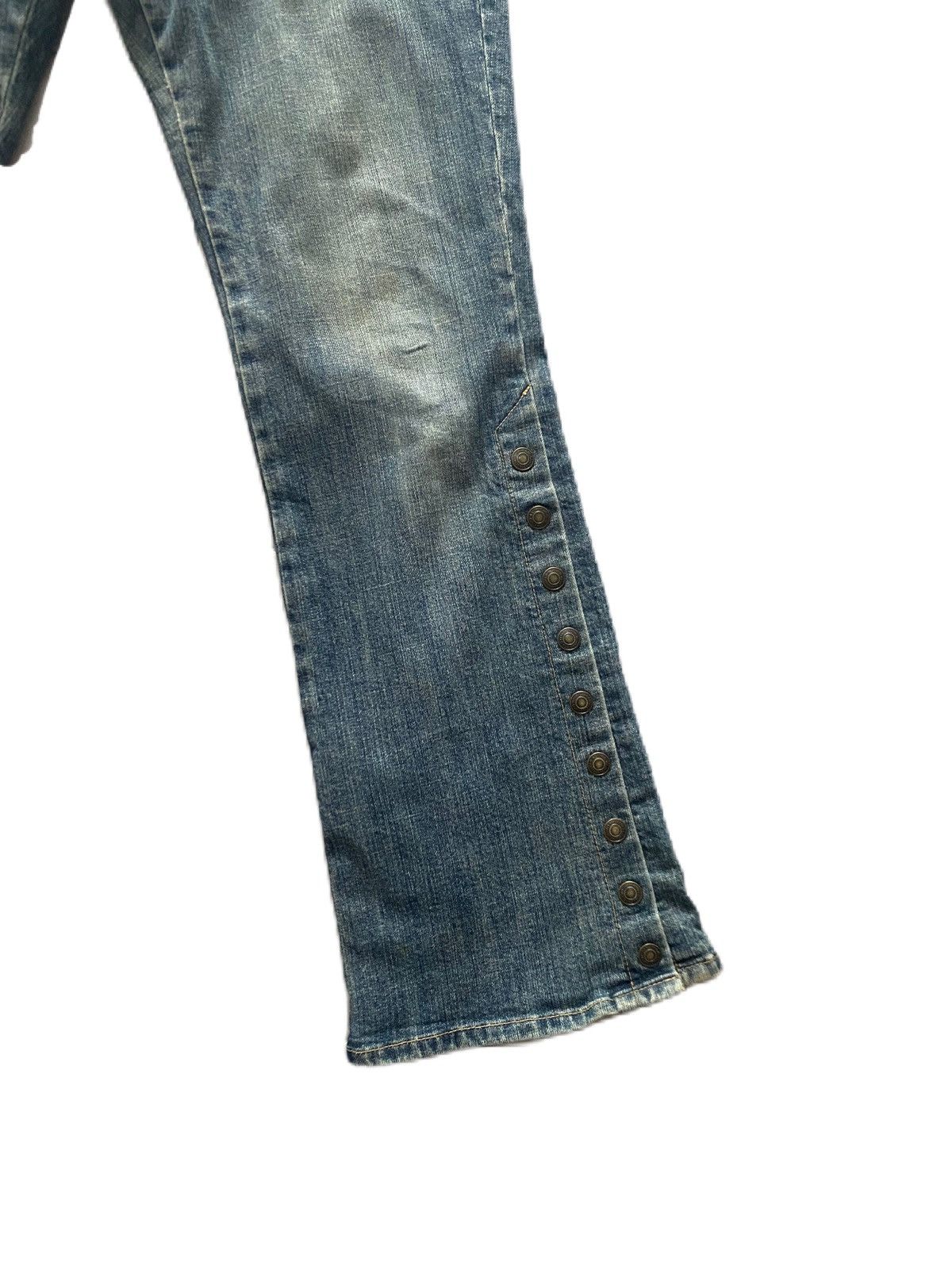If Six Was Nine × Japanese Brand × Le Grande Bleu (L.G.B.) FLARE BUSH JEANS JAPAN BRAND BUTTON DESIGN BOTTOM RARE STYLE Size US 32 / EU 48 - 3 Thumbnail