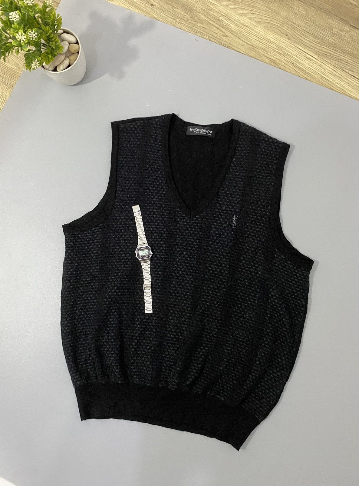 Vintage × Yves Saint Laurent 💥Vest💥Yves Saint Laurent Vest Size US L / EU 52-54 / 3 - 4 Thumbnail
