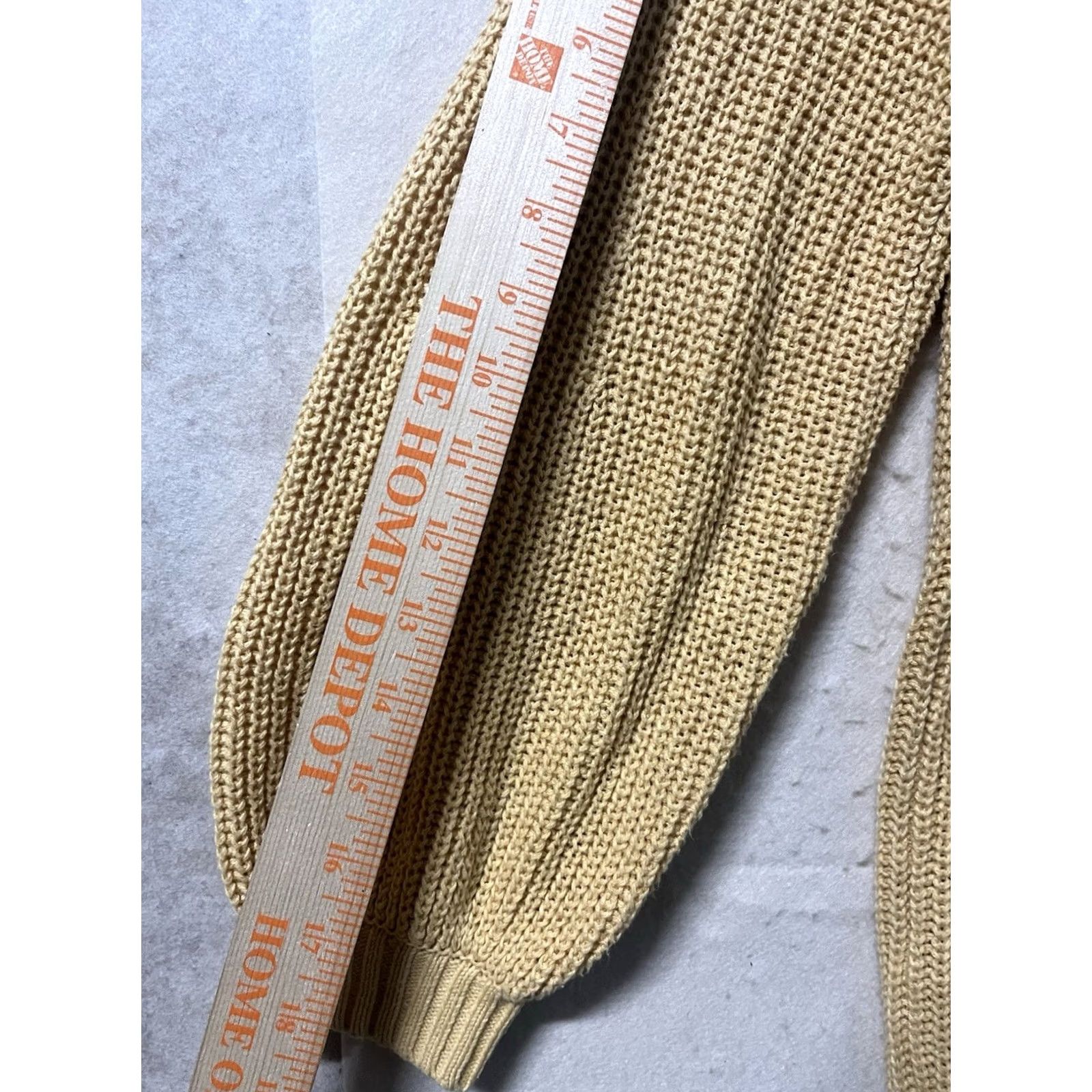 Bdg BDG Knit Long Cardigan Open Front Gold L Women Sweater Cardigan Open Front Flaws See Pic Fall Spring Winter Casual Clothing Size L / US 10 / IT 46 - 5 Thumbnail