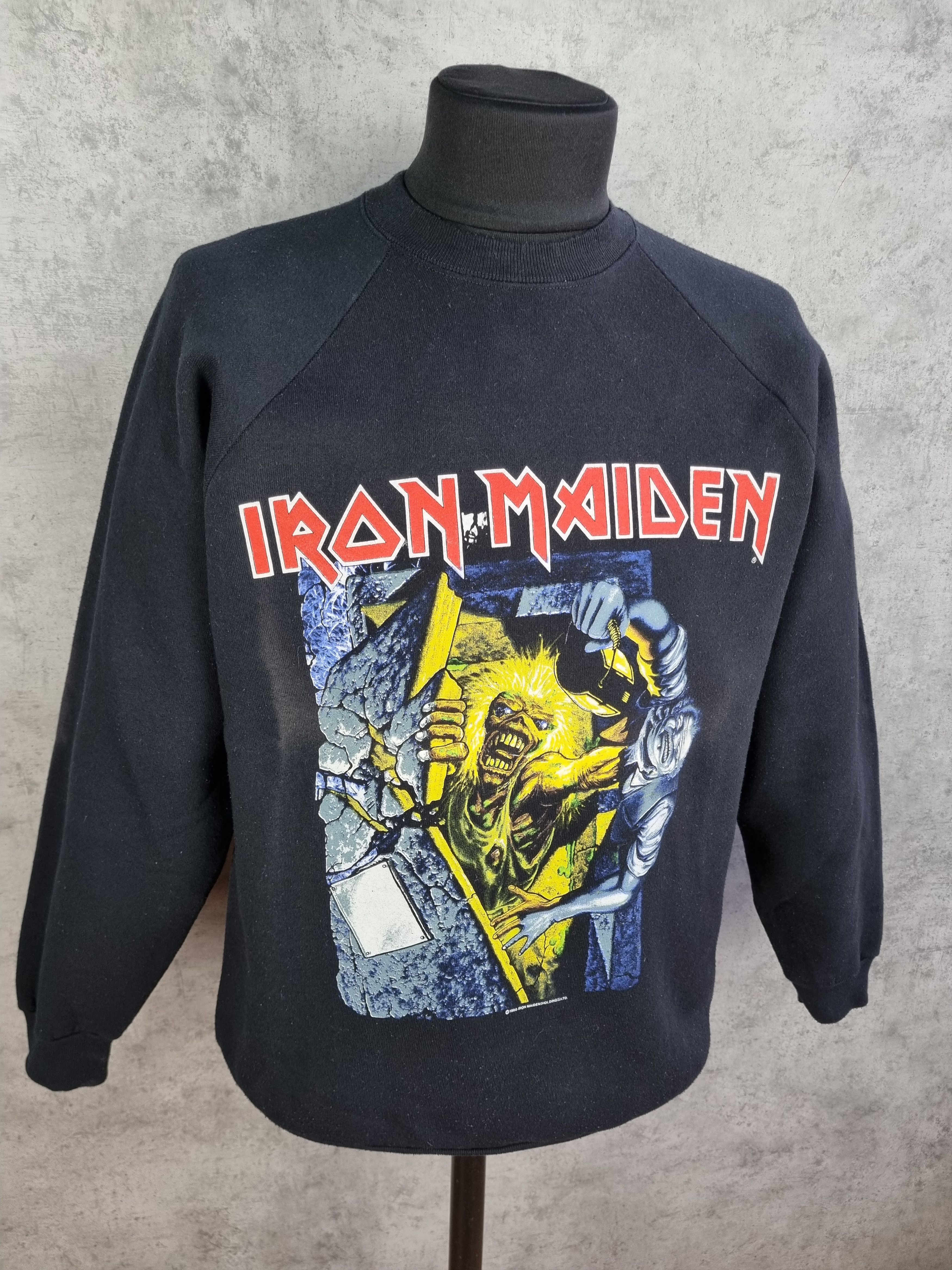 Iron Maiden × Vintage 90s Iron Maiden Big Print Vintage Hoodie Size US XL / EU 56 / 4 - 4 Thumbnail