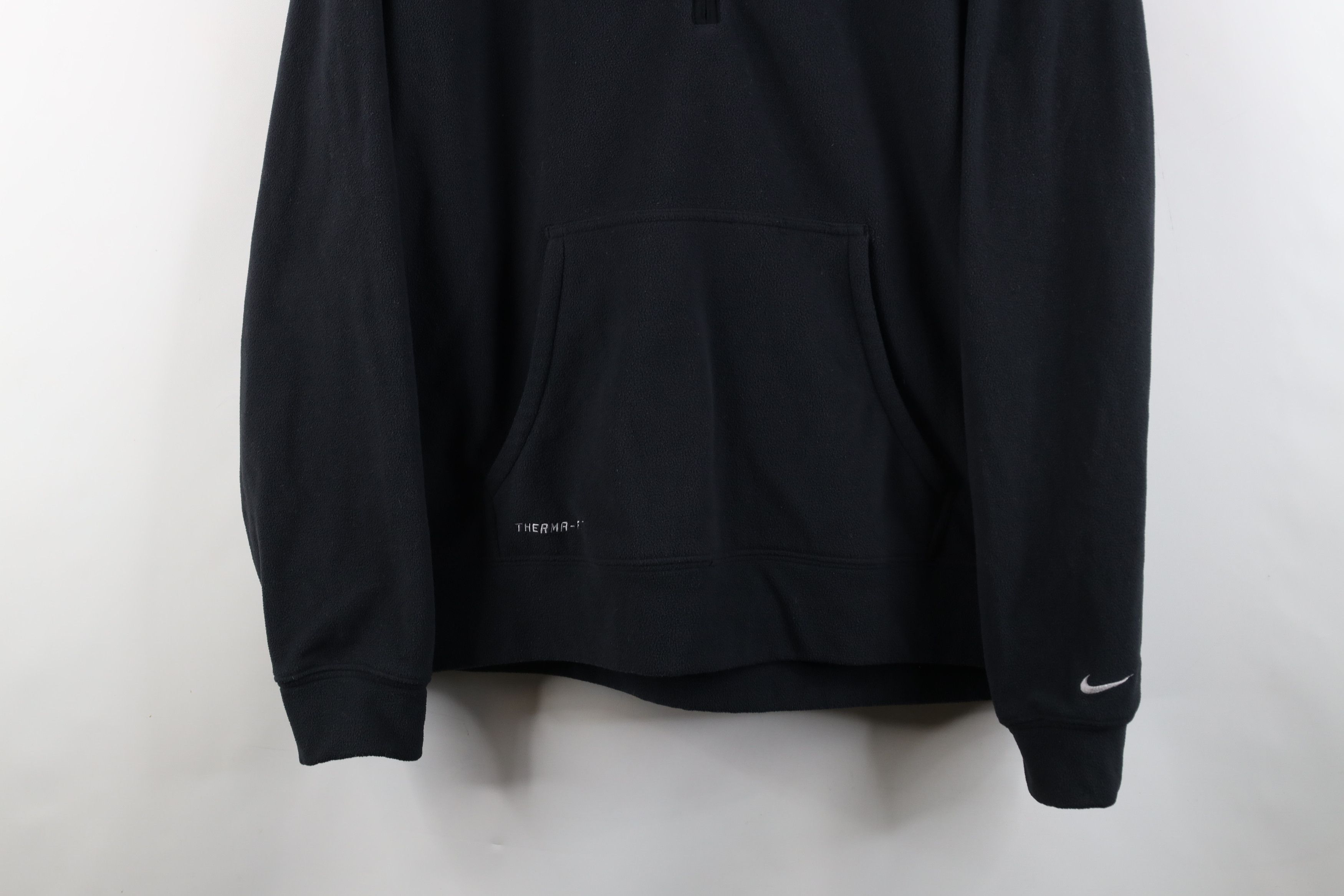 Nike × Vintage Vintage Nike Mini Swoosh Ohio State University Fleece Hoodie Size US XXL / EU 58 / 5 - 3 Thumbnail