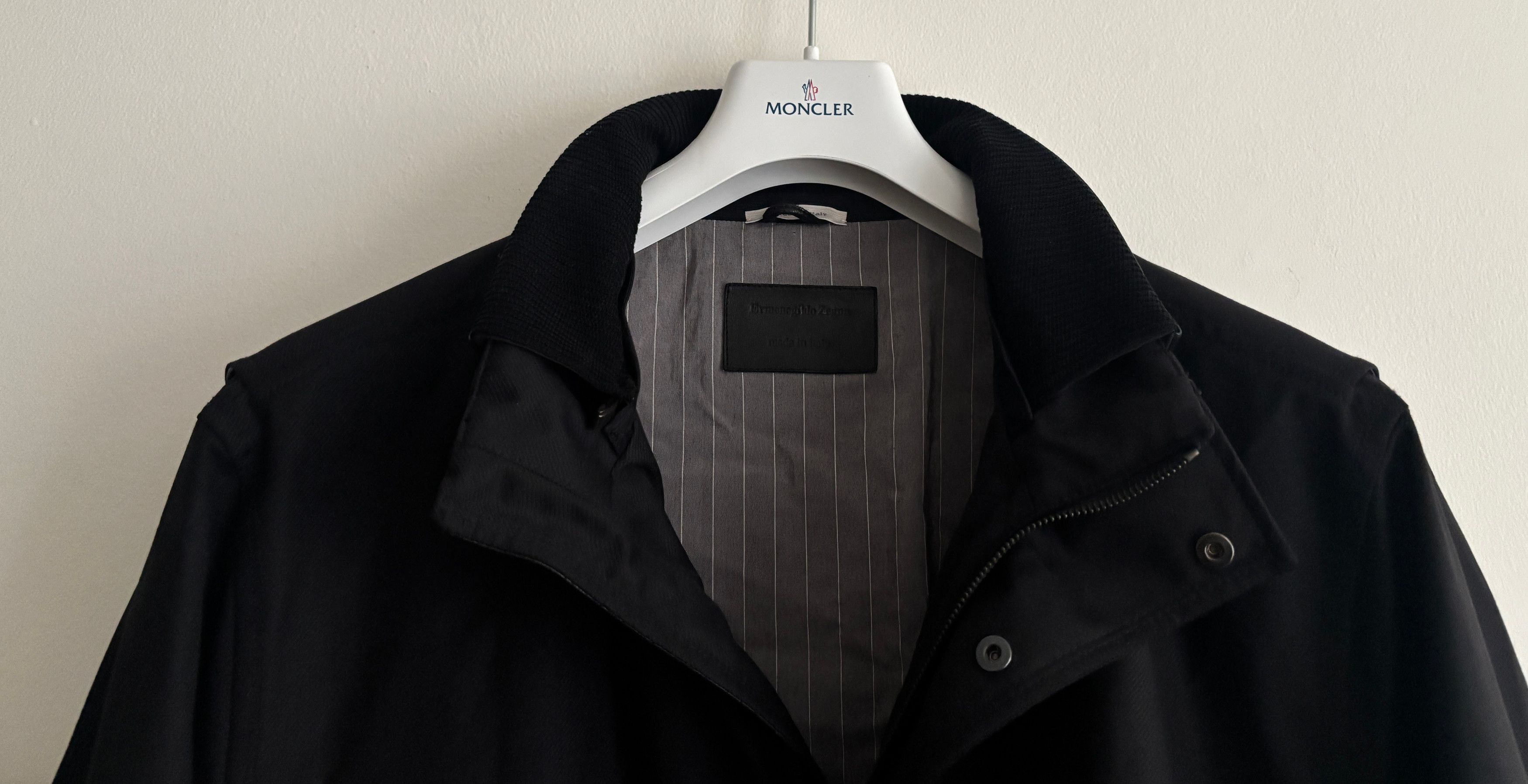 Ermenegildo Zegna $3495 Elements Black Wool Parka Jacket/ Coat - 44/ XL Size US L / EU 52-54 / 3 - 4 Thumbnail