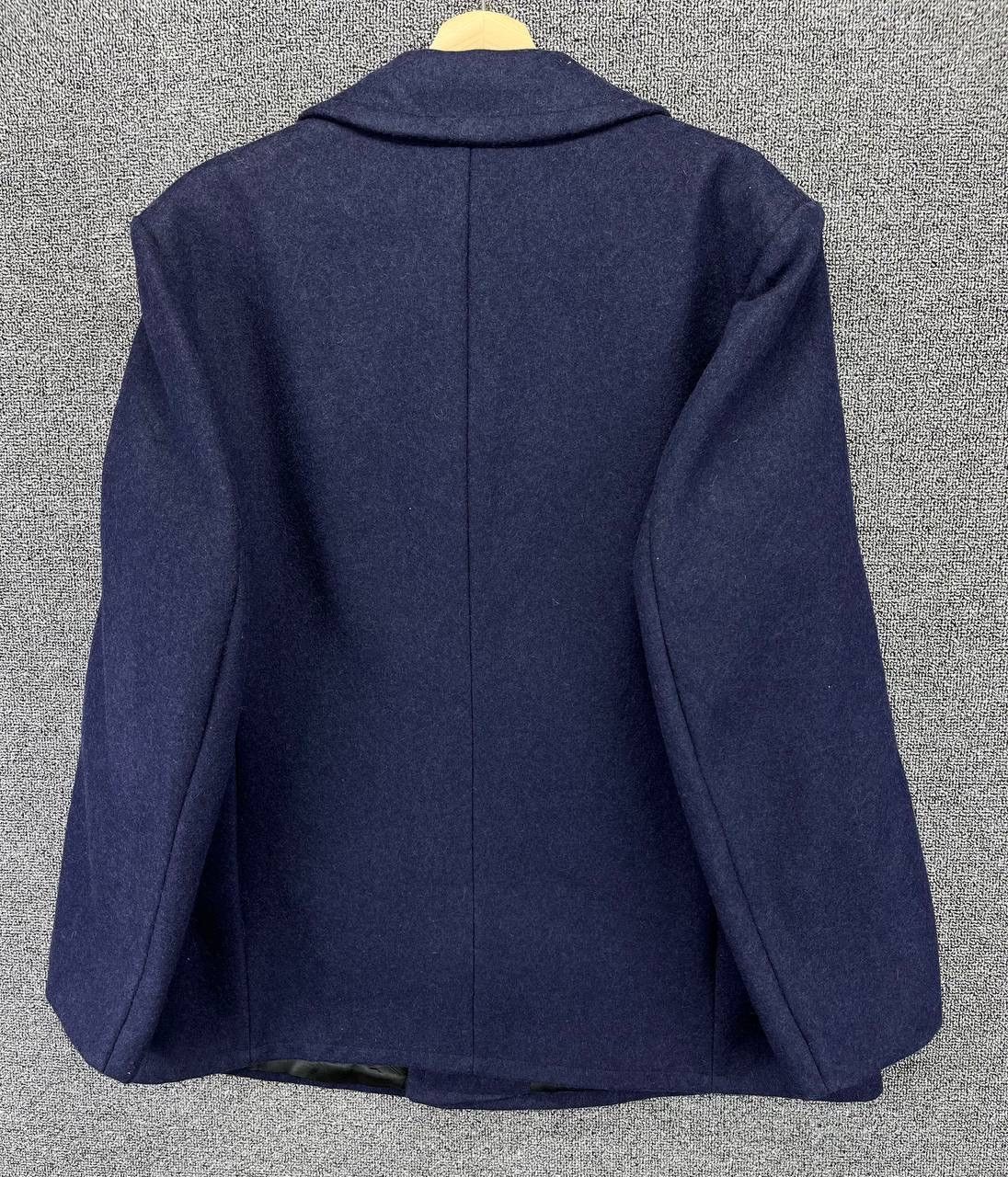 Vintage Vintage 80s German Navy Wool Peacoat Golden Button Jacket Size US S / EU 44-46 / 1 - 12 Thumbnail