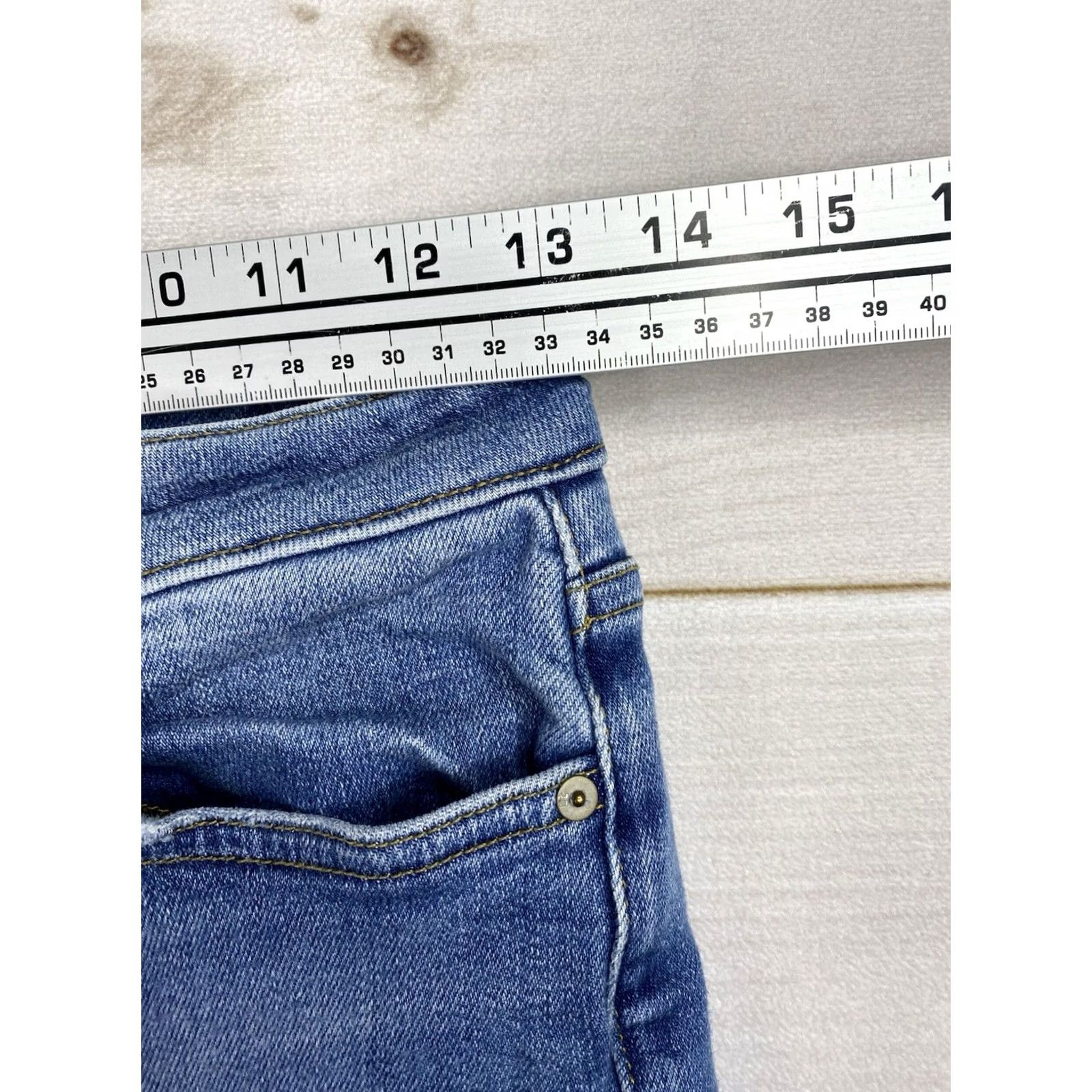 Vintage Joe's Jeans The Charlie High Rise Skinny Ankle Womens 27 Stretch Denim Blue Slim Jeans 30.5 Inseam Size 27" / US 4 / IT 40 - 4 Thumbnail