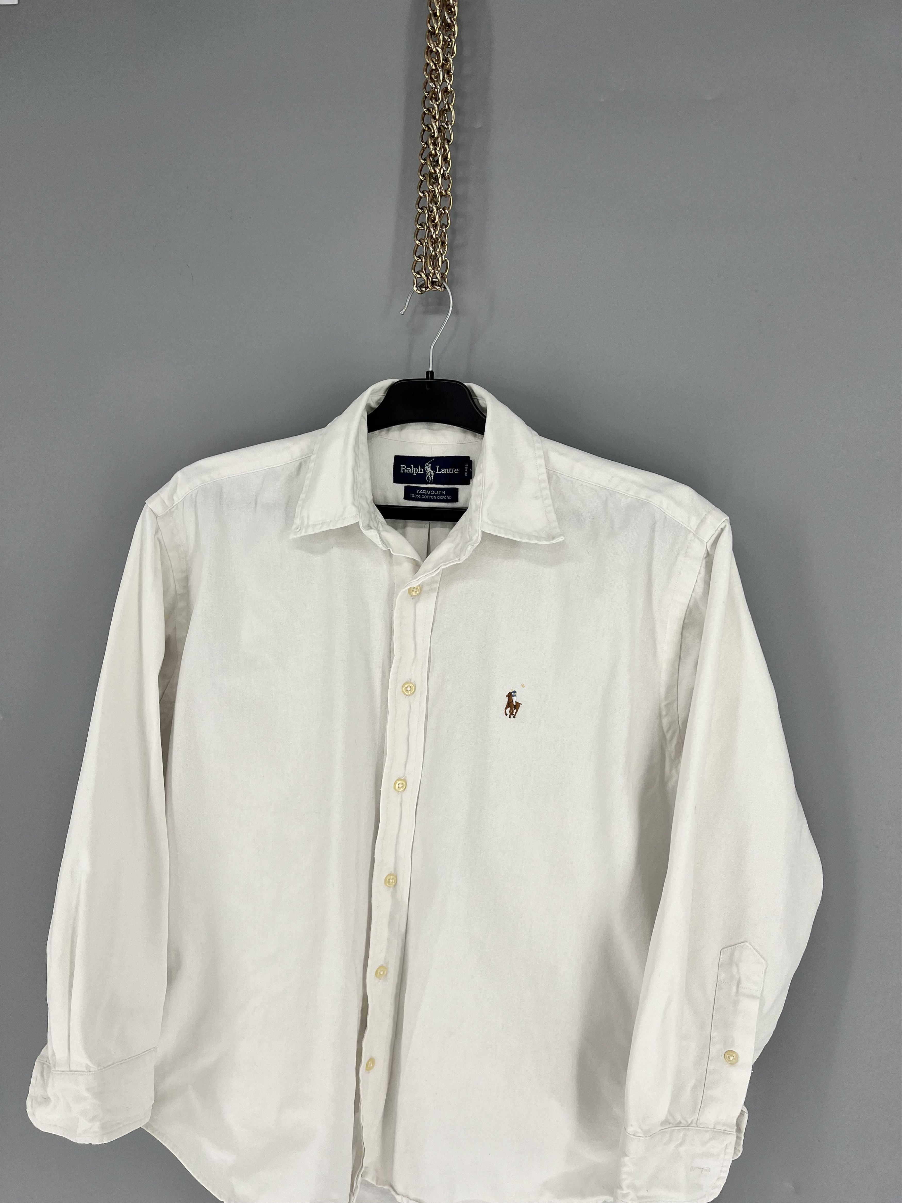 Polo Ralph Lauren Vintage White Shirt Polo Ralph Lauren Size S Rare Size US XS / EU 42 / 0 - 6 Thumbnail