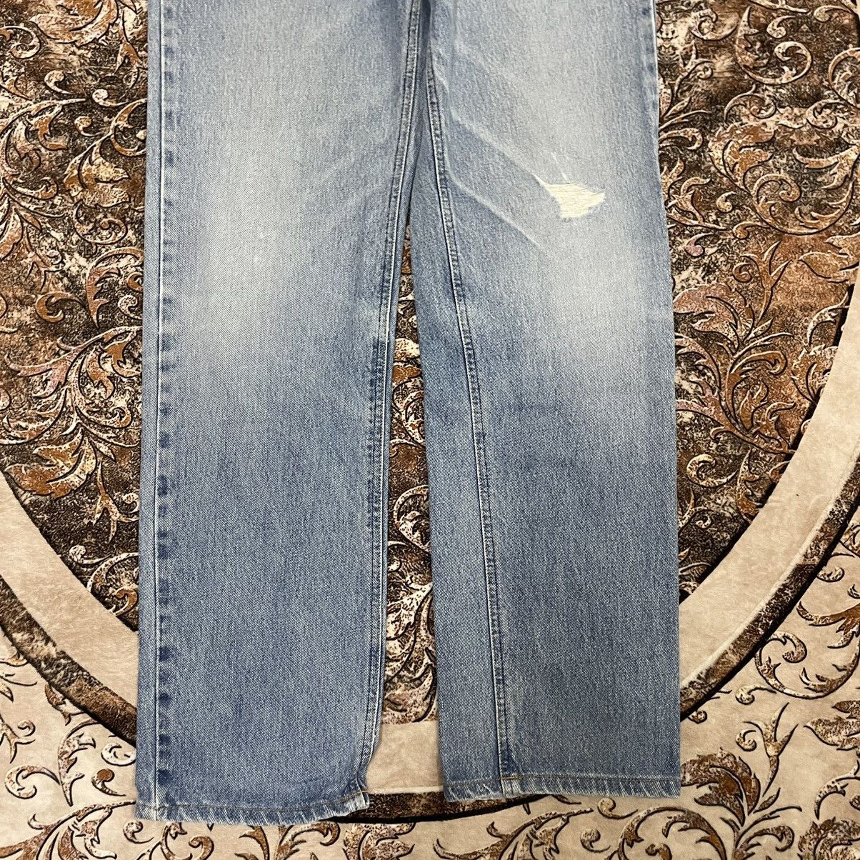 Lee 🔥Vintage Lee Riders Stoned Washed Ripped Distress Denim Size US 30 / EU 46 - 3 Thumbnail