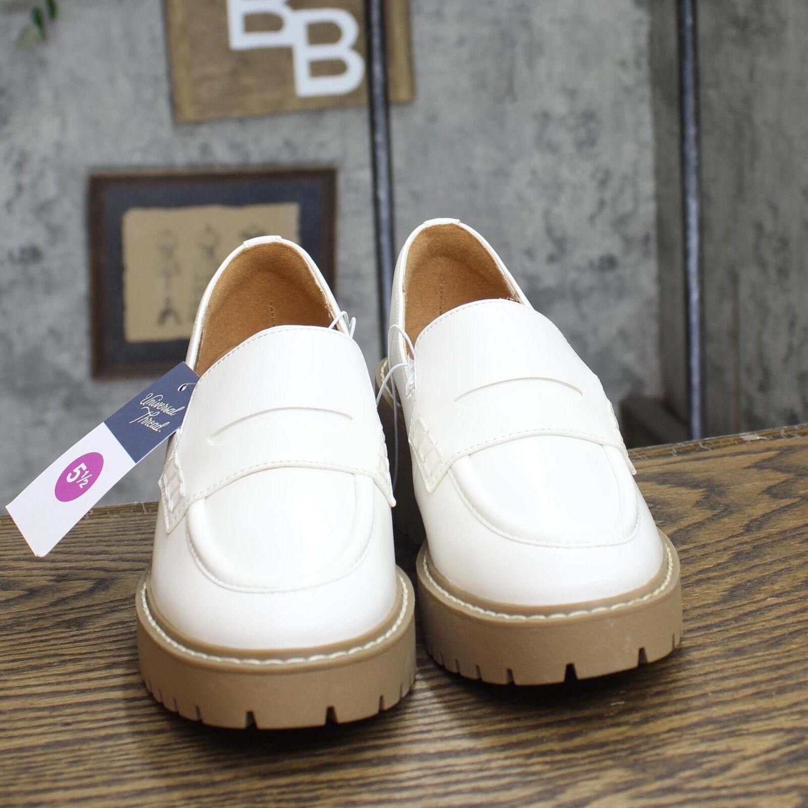 Other Universal Thread Maisy Loafer Heels 87931725 Off White 5.5M Size US 5.5 / IT 35.5 - 3 Thumbnail