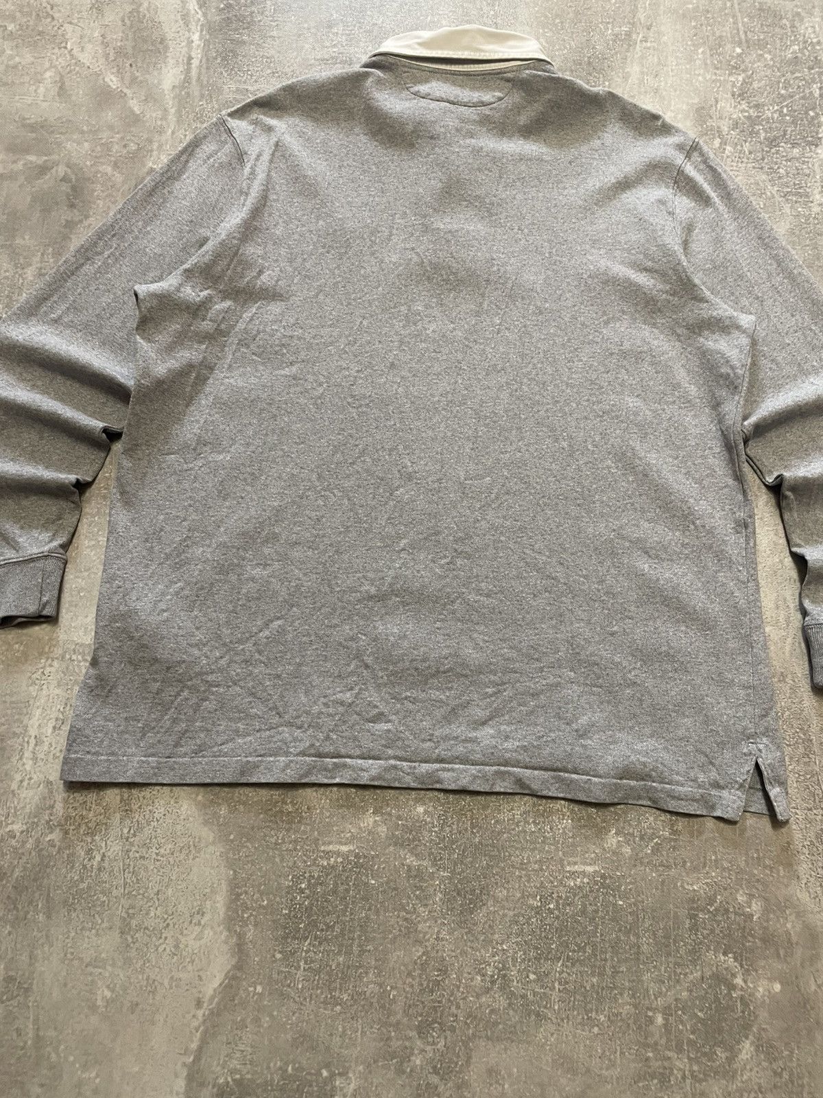 Polo Ralph Lauren Vintage Polo Ralph Lauren Gray Rugby Long Sleeve Polo Shirt Size US XL / EU 56 / 4 - 13 Thumbnail