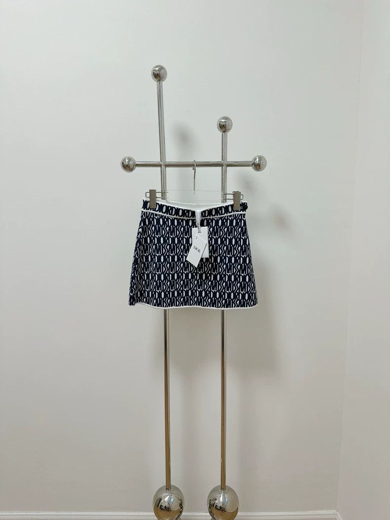 Dior Dior 24 autumn and winter letter knitted skirt Size 42" / US 20 - 2 Thumbnail