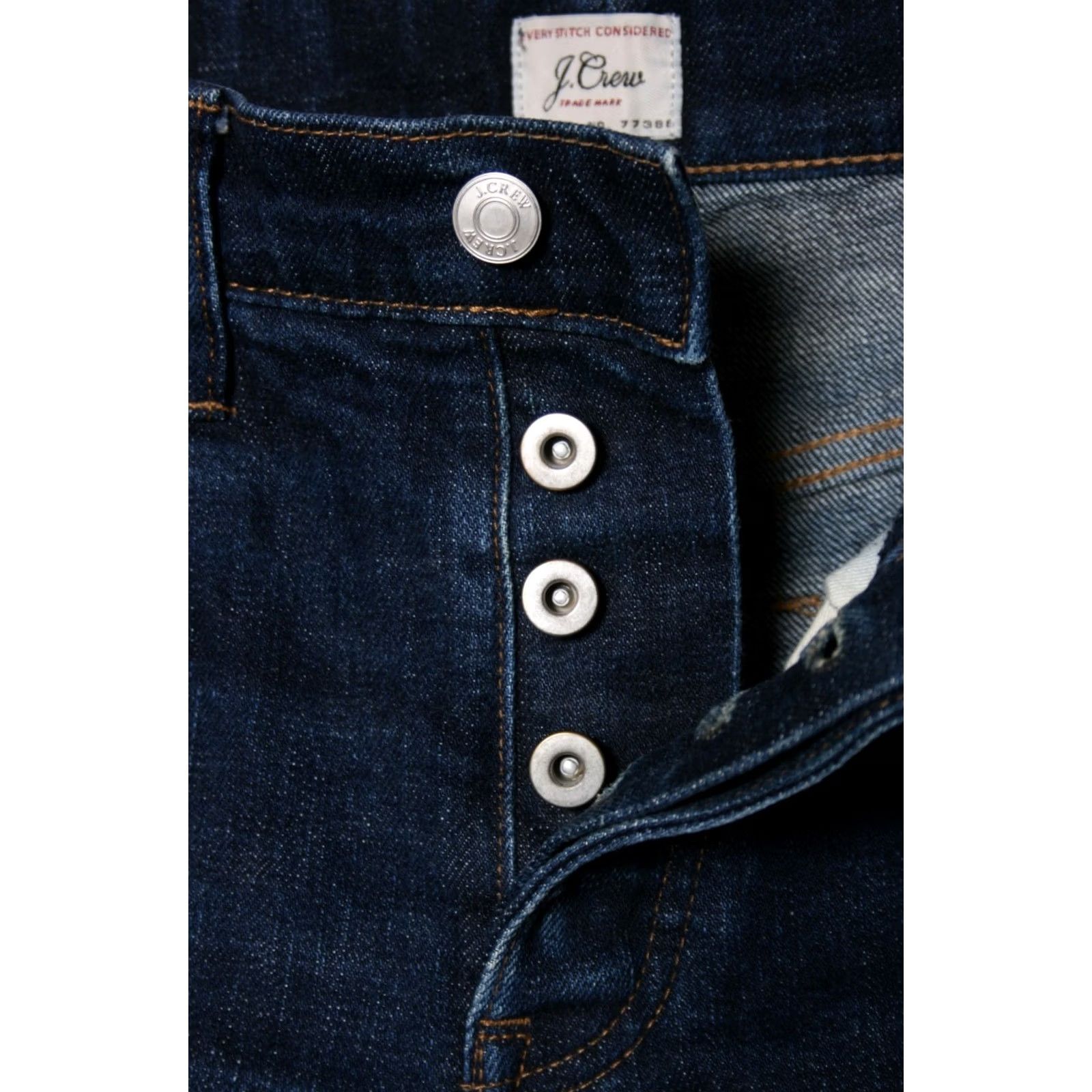 J.Crew J.CREW 770 Straight Slim Denim Jeans Sz 30x32 Re-Hemmed Blue Men Jeans Slim Straight Denim 98% Cotton 2% Elastane Mens Slim Jeans Size US 29 - 4 Thumbnail