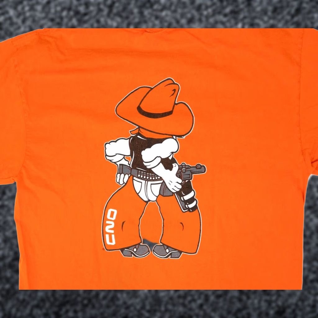 Jansport VINTAGE Oklahoma State Cowboys T-Shirt XL OSU Double Sided Western College Tee Mens Size US XL / EU 56 / 4 - 1 Thumbnail