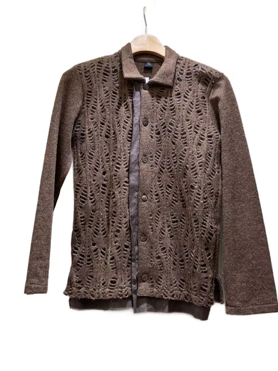 Yohji Yamamoto Open Stitch Pattern Wool Knit Sweater Size L / US 10 / IT 46 - 1 Thumbnail
