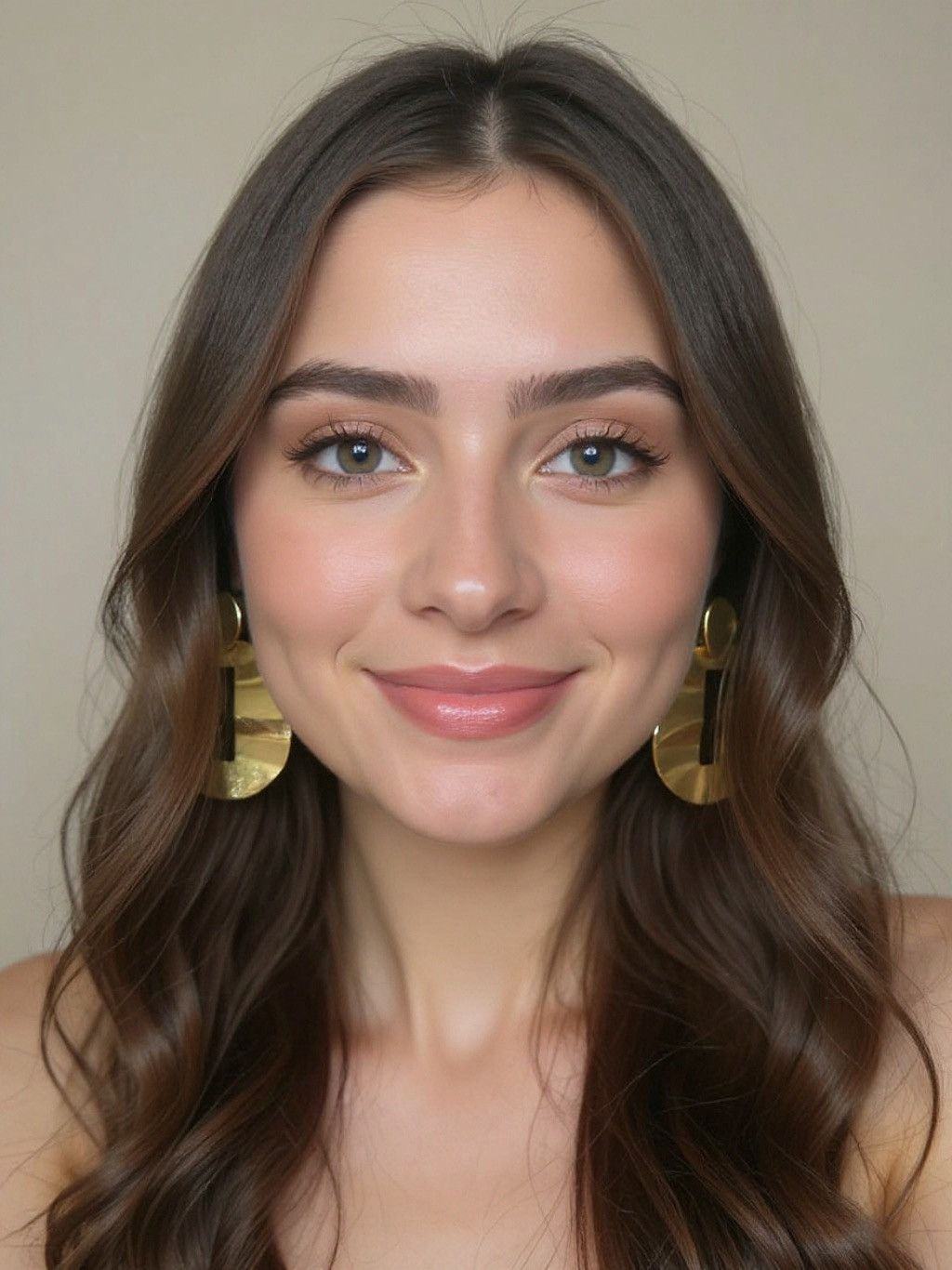 Other Anti Tarnish Golden Earrings Size ONE SIZE - 2 Thumbnail