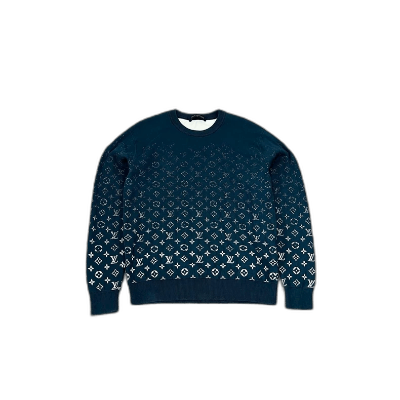 Louis Vuitton Louis Vuitton navy gradient knit sweater-2507 Size US S / EU 44-46 / 1 - 1 Thumbnail