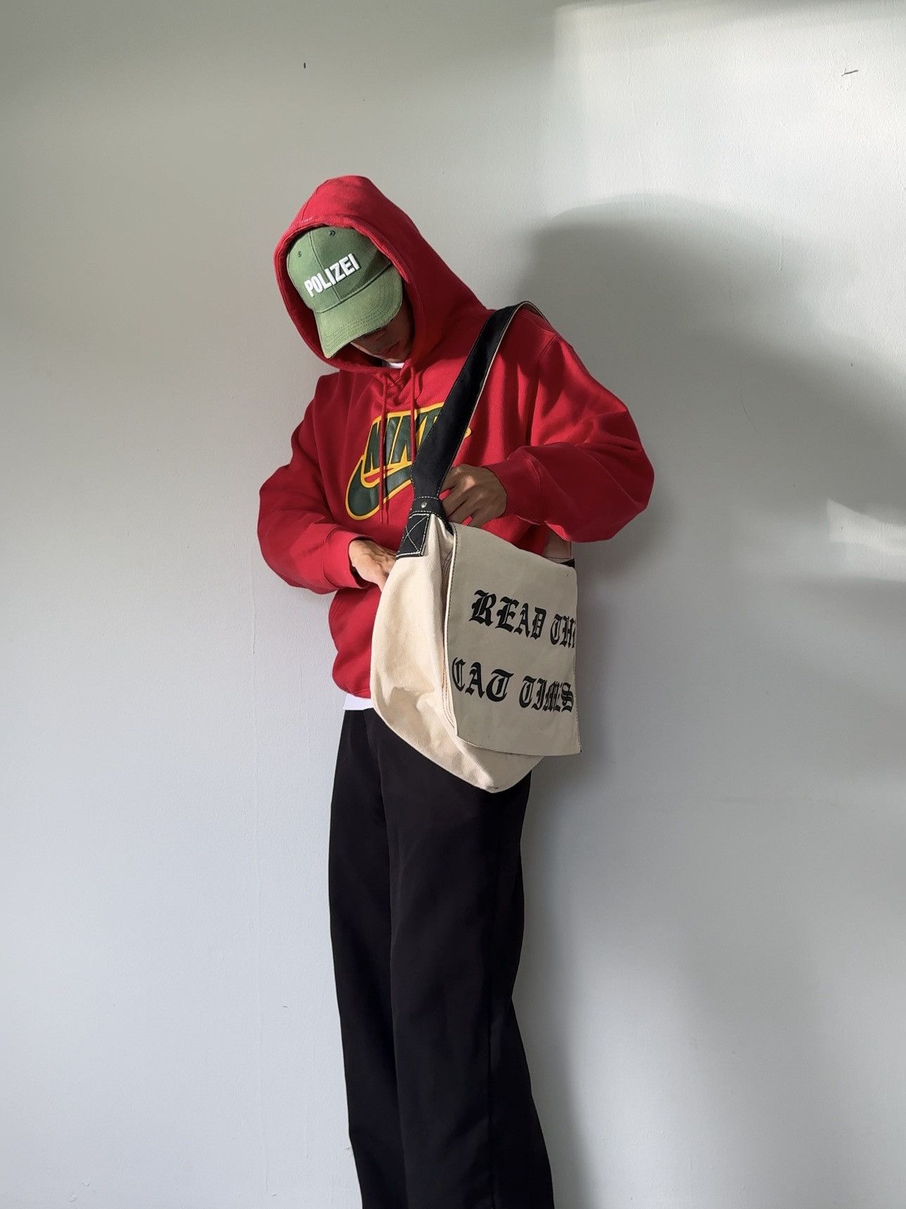 Nike × Supreme FW19 Supreme x Nike Leather Appliqué Hoodie 🍷 Size US M / EU 48-50 / 2 - 4 Thumbnail