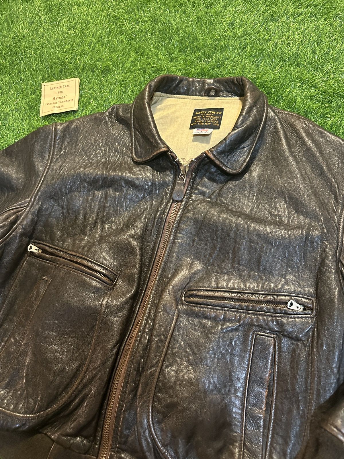 Avirex Vintage avirex leather lambskin jacket size L Size US L / EU 52-54 / 3 - 3 Thumbnail