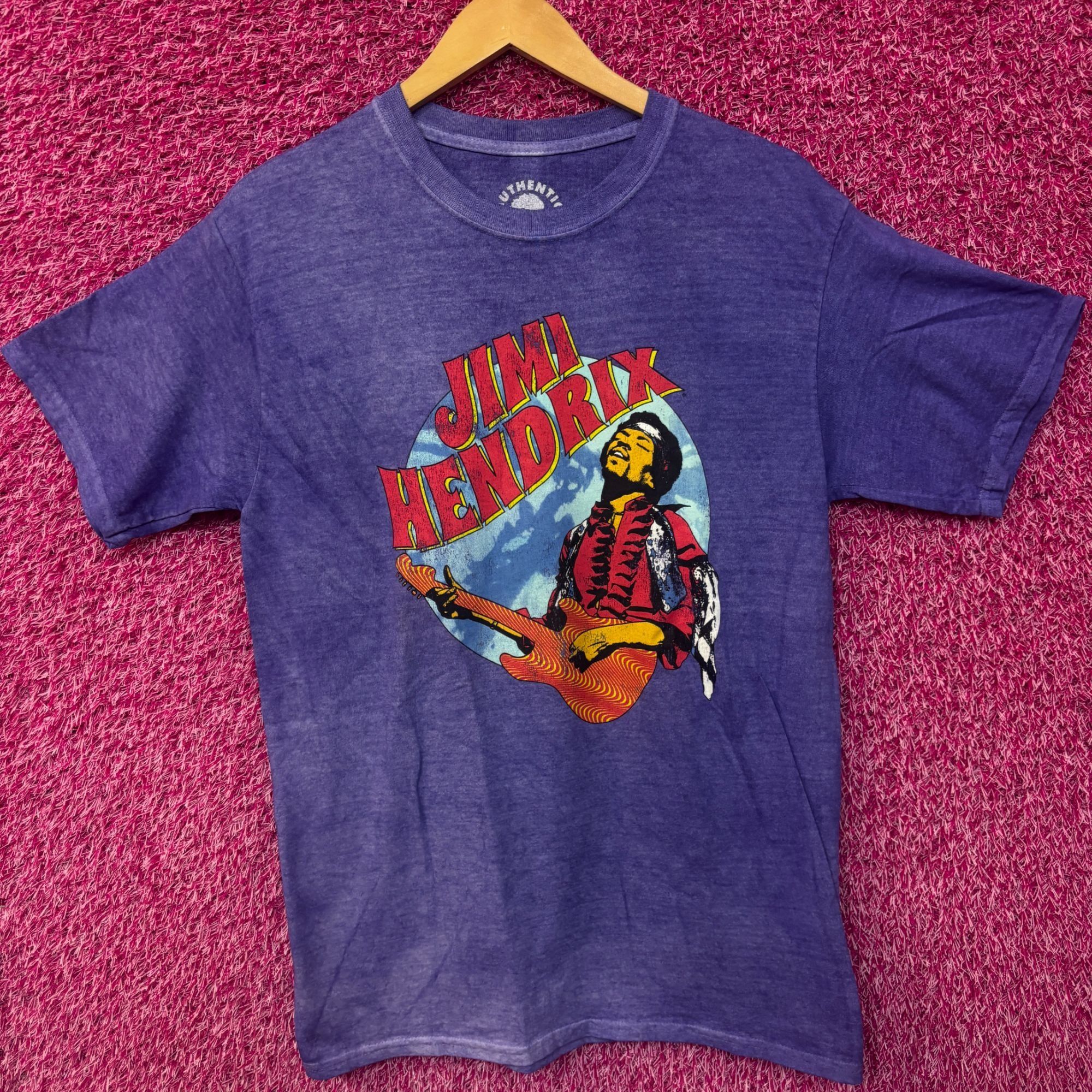 Jimi Hendrix Jimi Hendrix Shredding at Woodstock Psychedelic Rock Tee M Size US M / EU 48-50 / 2 - 1 Thumbnail