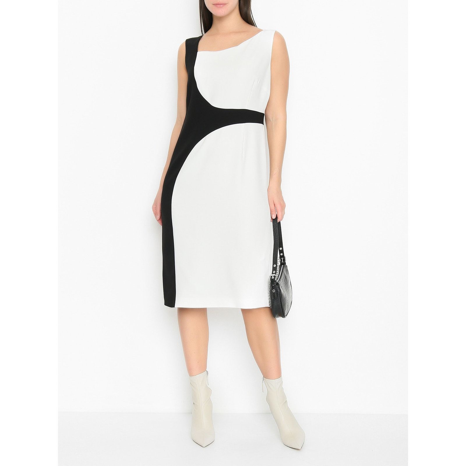 Marina Rinaldi Marina Rinaldi Color Block Sleeveless Sheath Midi Dress 24 Size 4XL / US 24-26 - 3 Thumbnail