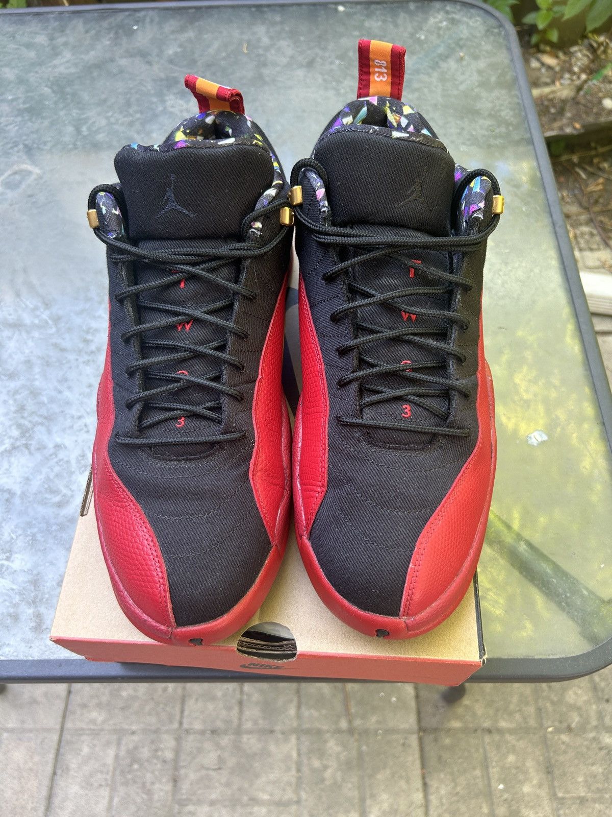 Jordan Brand Air Jordan 12 Retro Low Super Bowl Bred Size US 13 / EU 46 - 2 Thumbnail