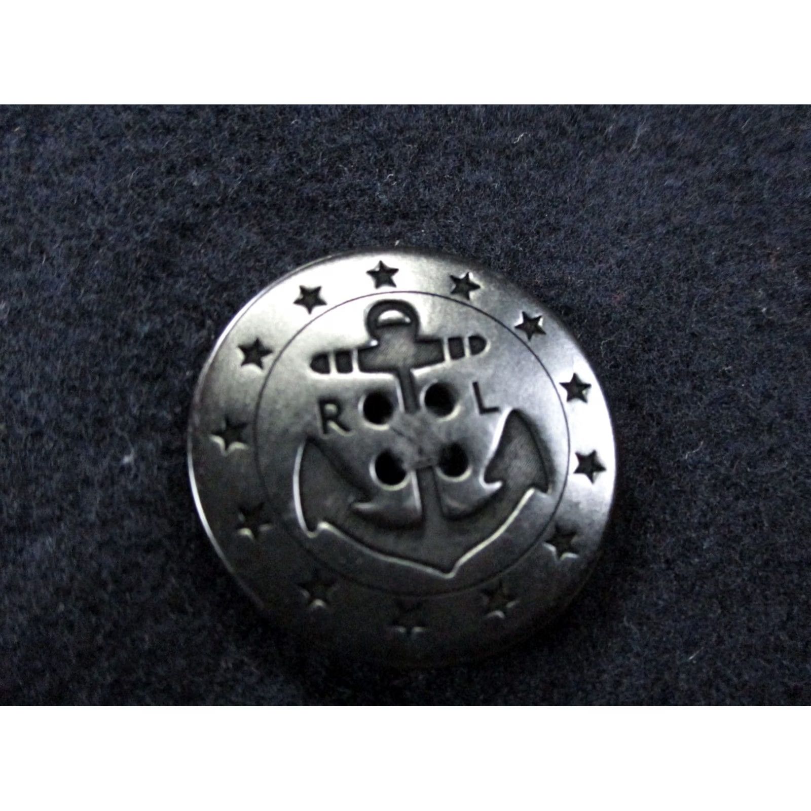 Ralph Lauren VINTAGE Nike Shirt Men L Navy Wool Overcoat Peacoat Jacket Coat 90s? Size US L / EU 52-54 / 3 - 7 Thumbnail