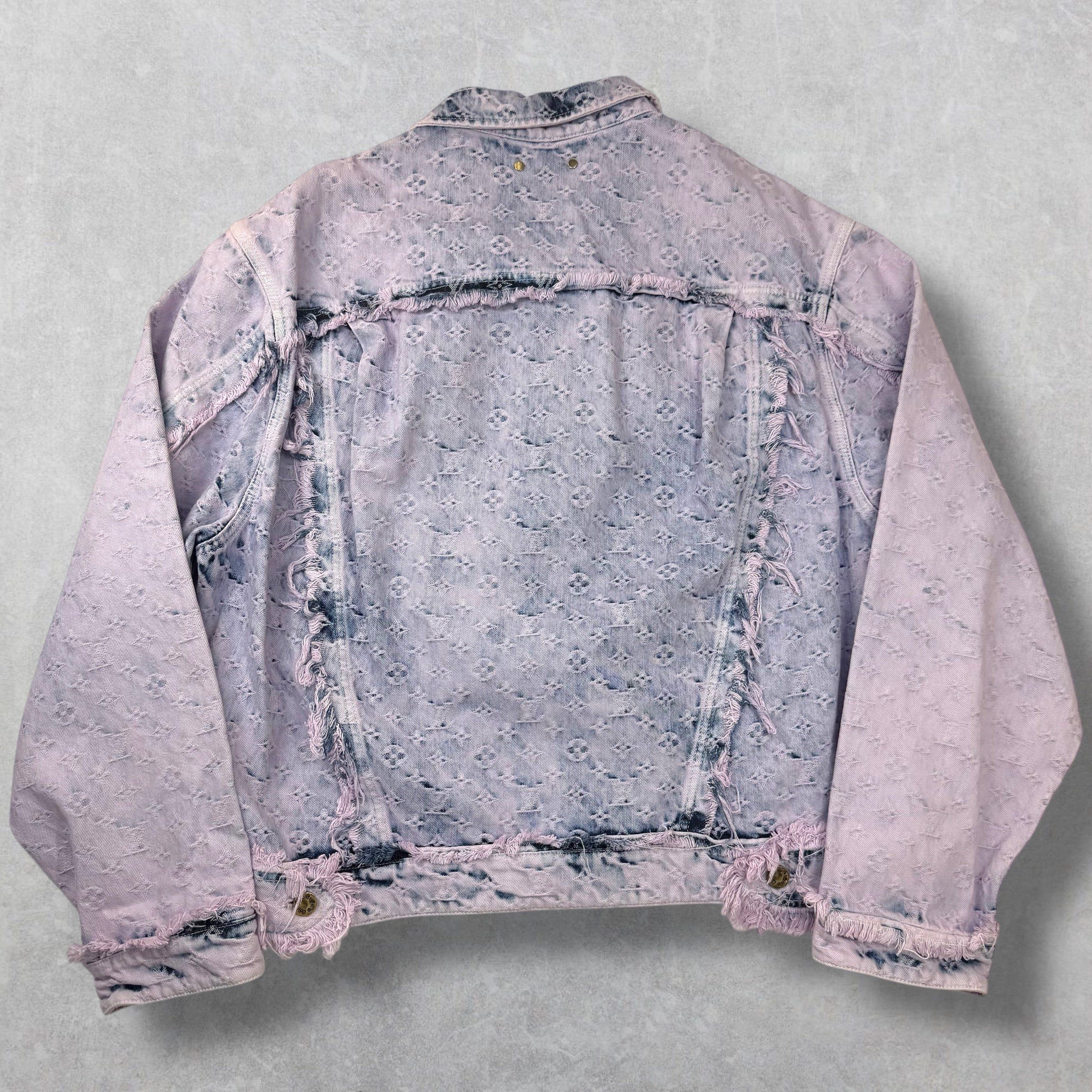 Louis Vuitton Louis Vuitton Fringed Monogram Boyhood Denim Jacket Size 54 Size US XL / EU 56 / 4 - 4 Thumbnail
