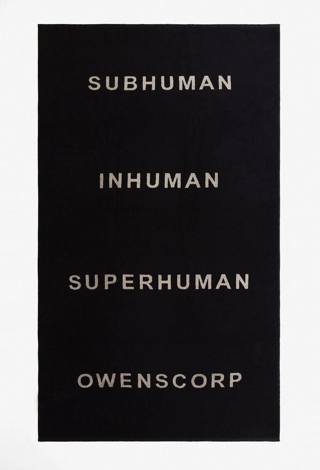Rick Owens Last Rick Owens Black Beach Towel Size ONE SIZE - 1 Thumbnail