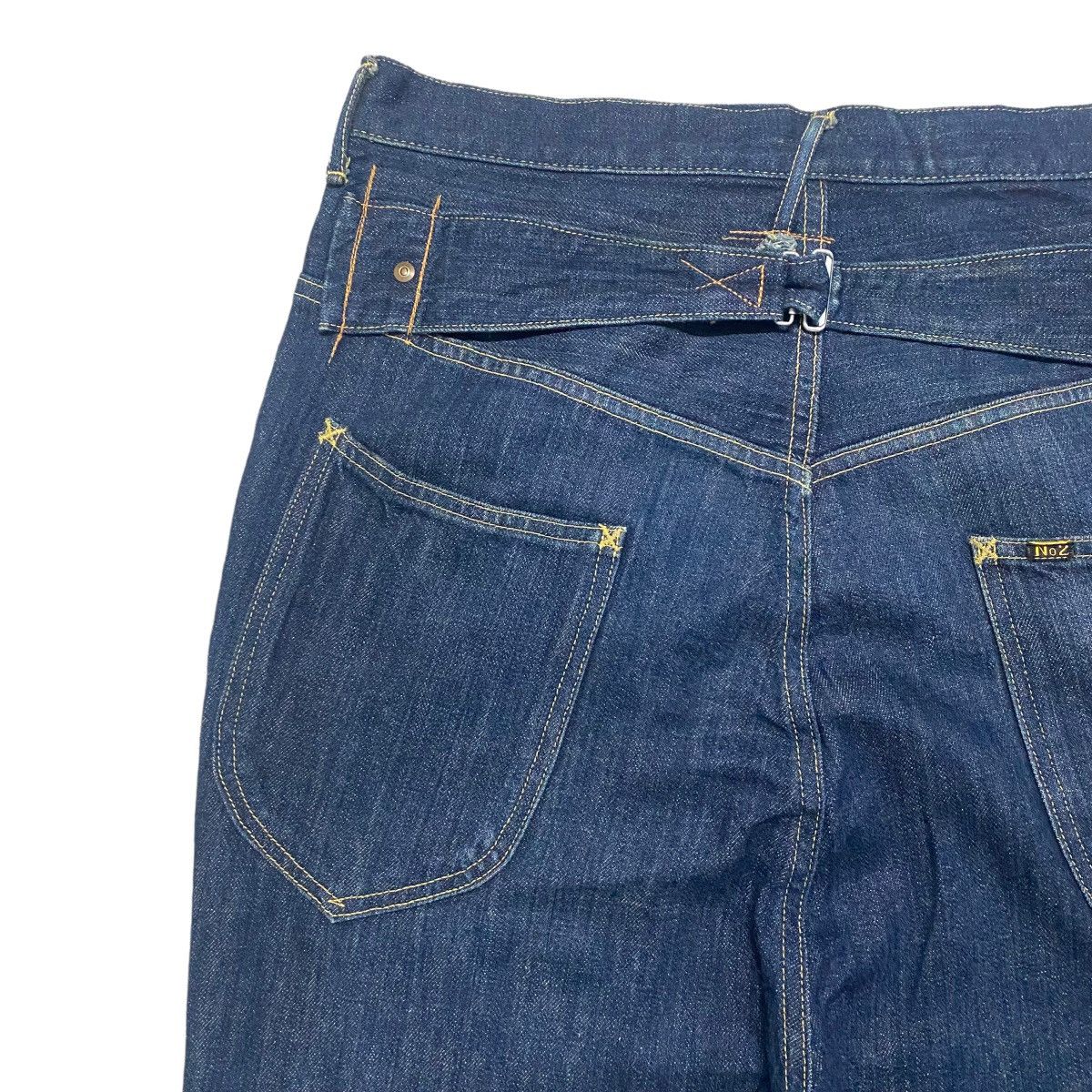Kapital Kapital No.2 Denim Drop Crotch Jeans Buckle Back Size US 33 - 11 Thumbnail