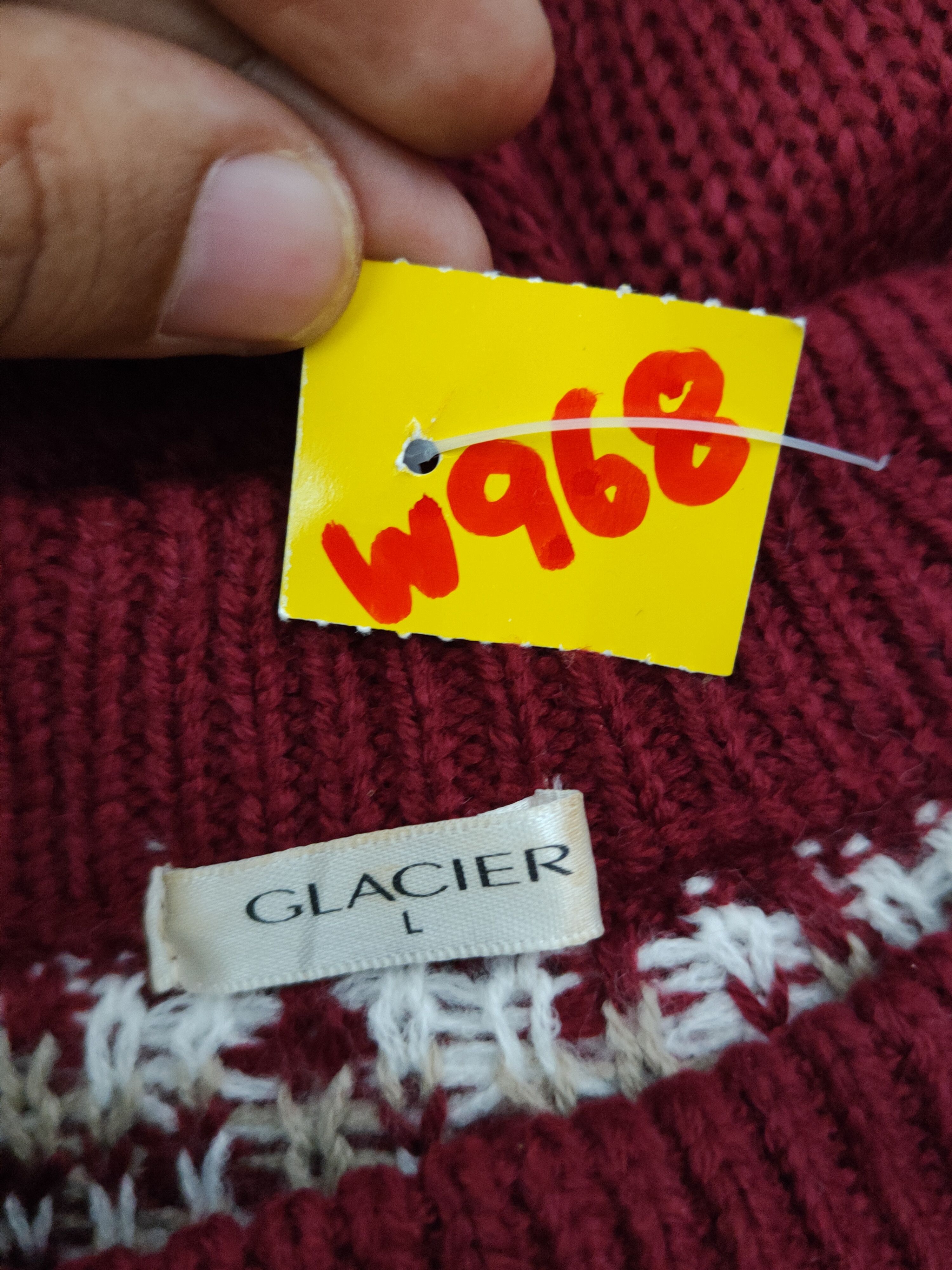 Homespun Knitwear × Japanese Brand × Vintage Glacier Maroon Knitwear Sweatshirts #W968 Size L / US 10 / IT 46 - 11 Thumbnail