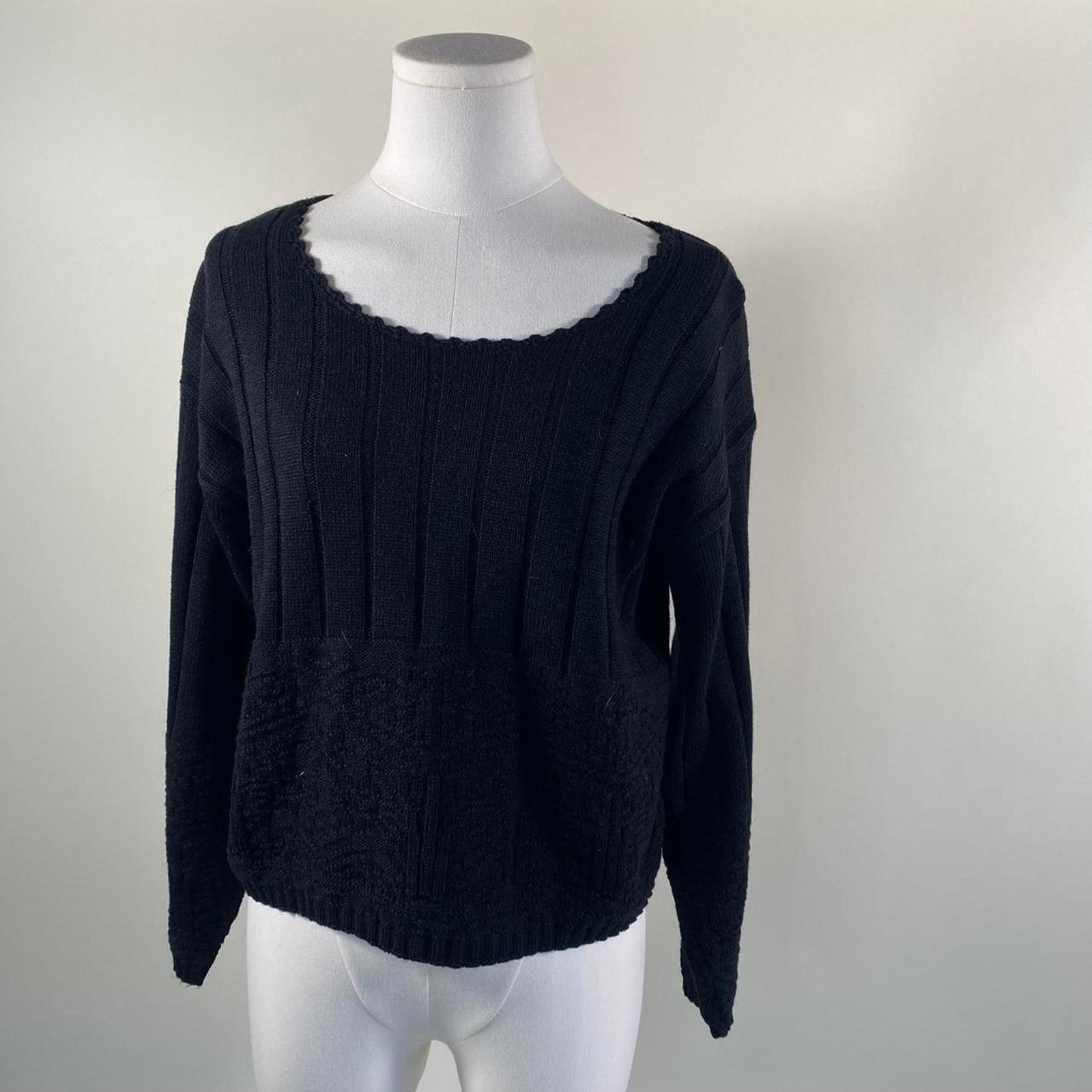 Other Vintage 90s black sweater Size M / US 6-8 / IT 42-44 - 2 Thumbnail