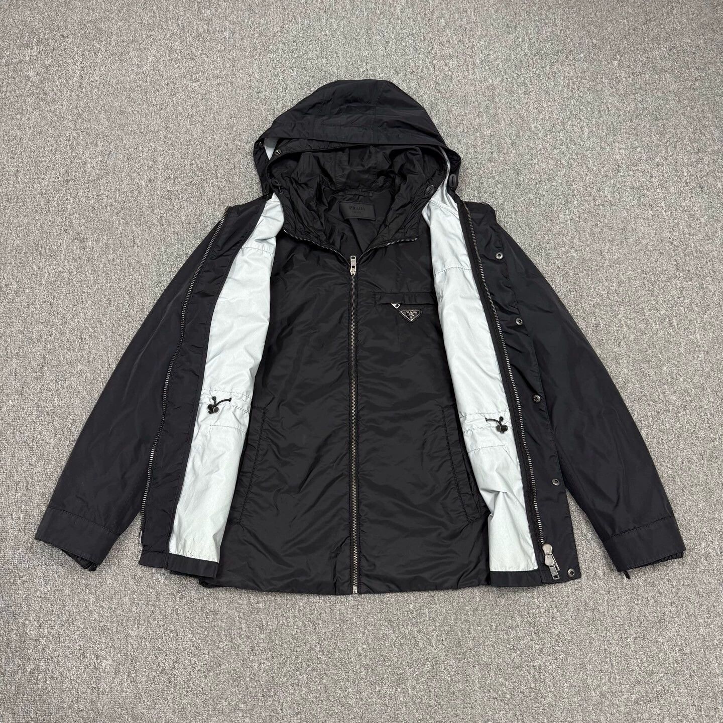 Prada Prada Black 2-in-One Detachable Shell Jacket 48 95new Size US M / EU 48-50 / 2 - 1 Thumbnail