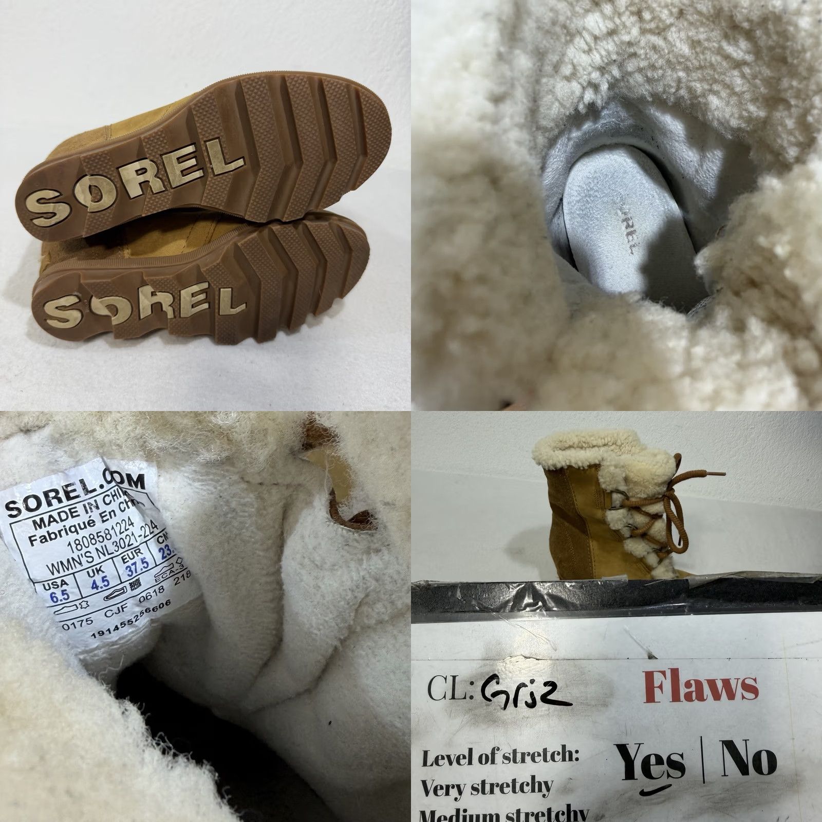 SOREL Sorel Joan of Arctic Wedge II Shearling Boots Size 6.5 Womens Light Brown Brown Leather Narrowed Options? Size US 7 / IT 37 - 9 Thumbnail