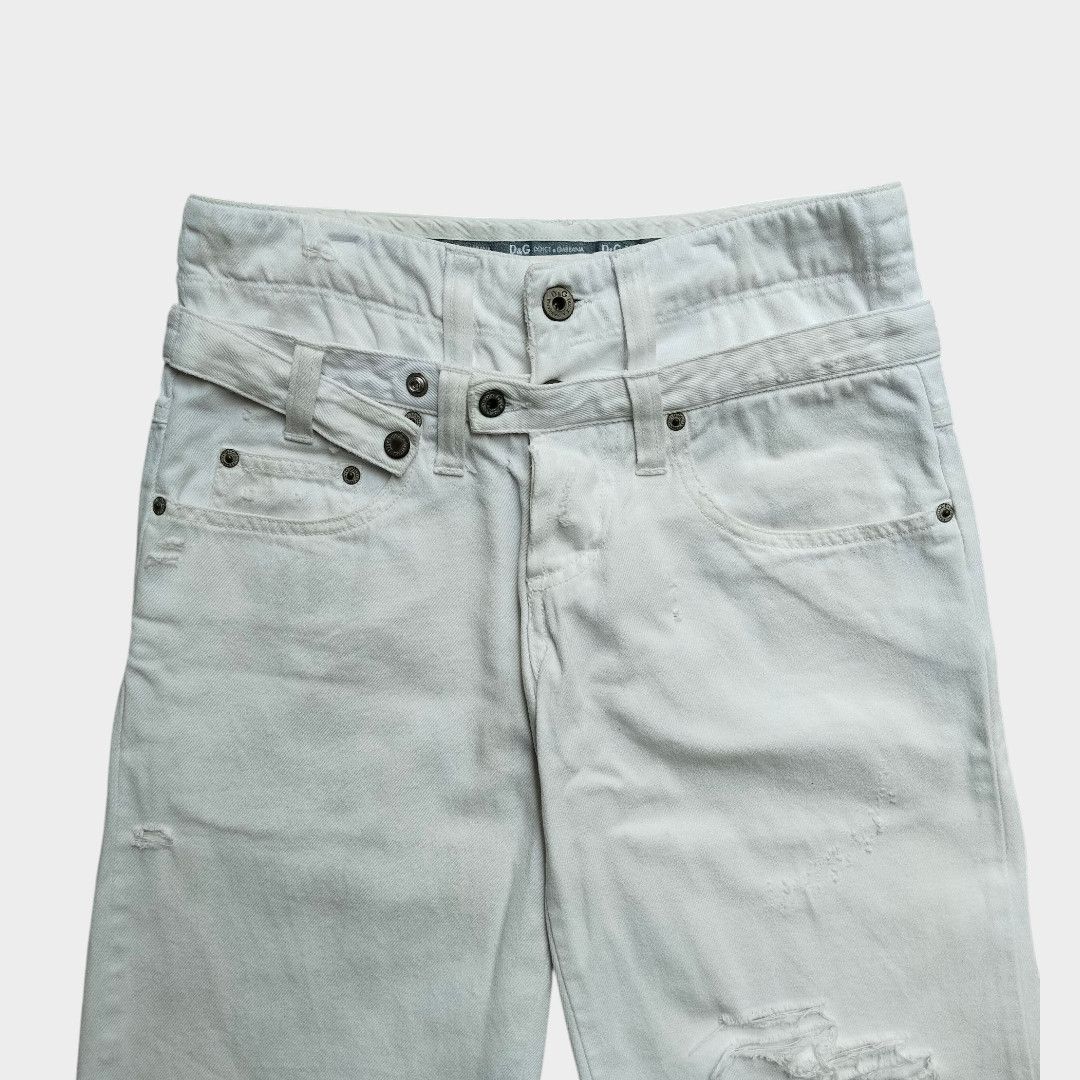 Dolce & Gabbana Dolce & Gabbana double waist distressed jean Size US 28 / EU 44 - 3 Thumbnail