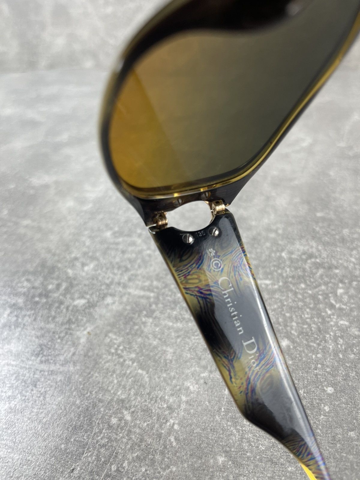 Christian Dior Monsieur × Vintage 90s Christian Dior Gradient Lens Peacock Frame Sunglasses Size ONE SIZE - 9 Thumbnail