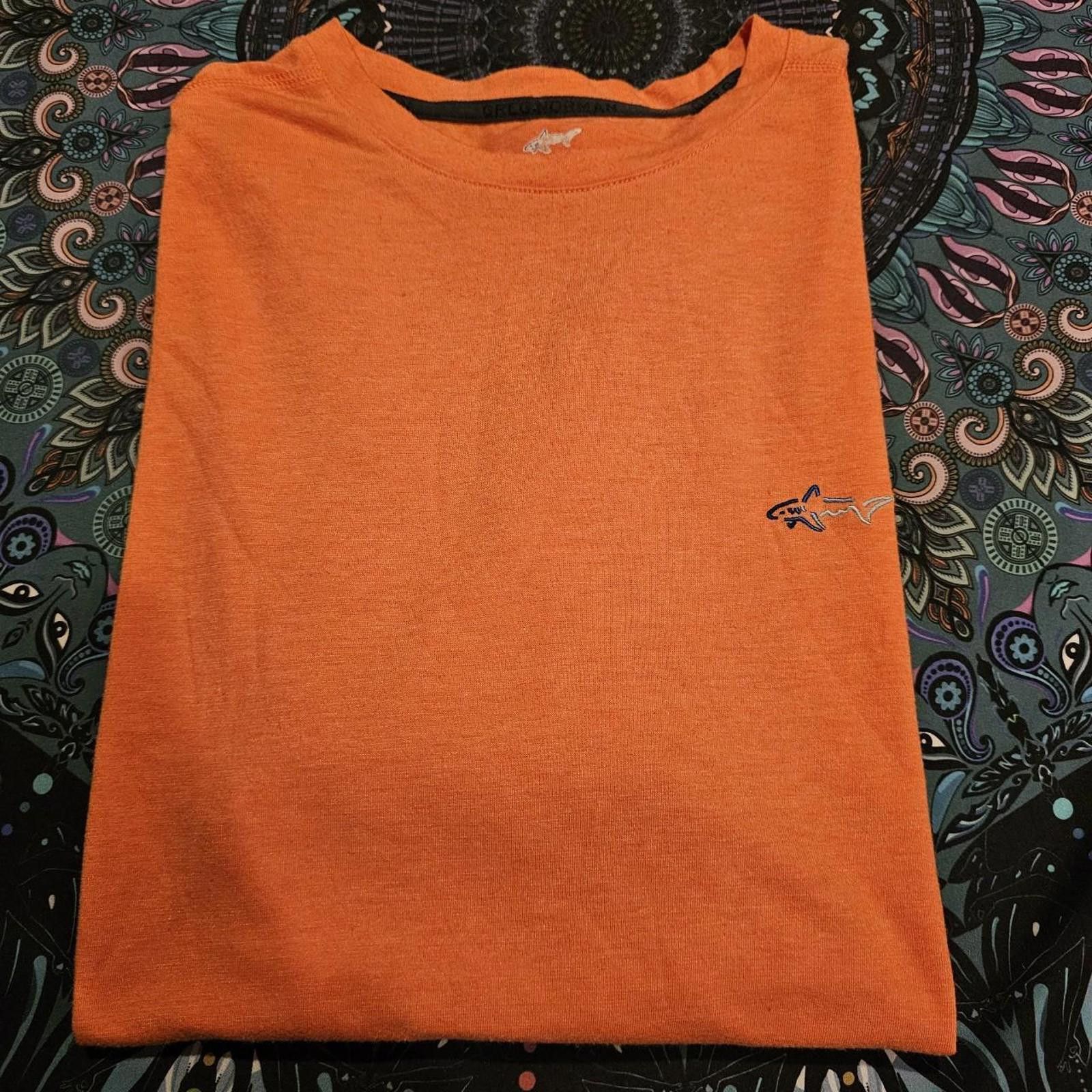 Designer Greg Norman Collection Men's Orange T-shirt Size US L / EU 52-54 / 3 - 6 Thumbnail