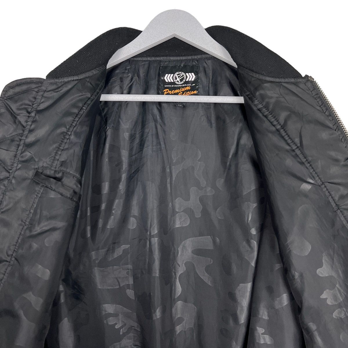 Japanese Brand 🔥 RIOT RIOT EVENRIVER BLACK BOMBER JACKET Size US L / EU 52-54 / 3 - 12 Thumbnail