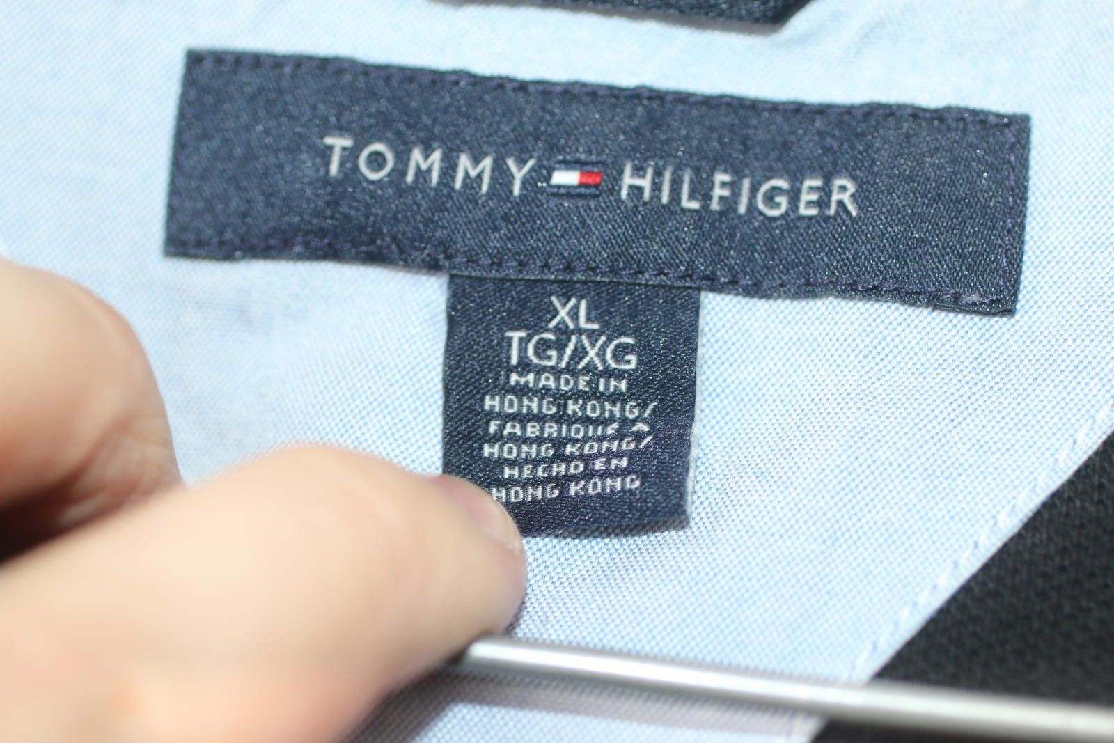 Tommy Hilfiger Tommy Hilfiger Black Polo Shirt XL Classic Logo 100% Cotton Size US XL / EU 56 / 4 - 9 Thumbnail