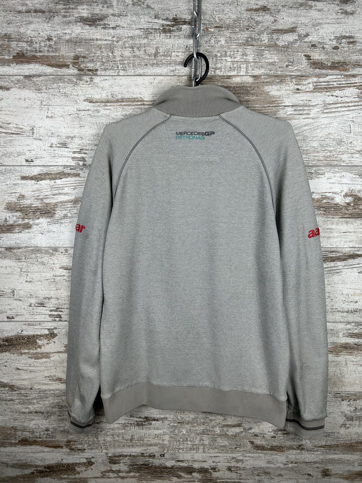 Mercedes-Benz × Vintage Mens Vintage Distressed Mercedes 1/3 zip sweatshirt rare y2k Size US XL / EU 56 / 4 - 20 Thumbnail